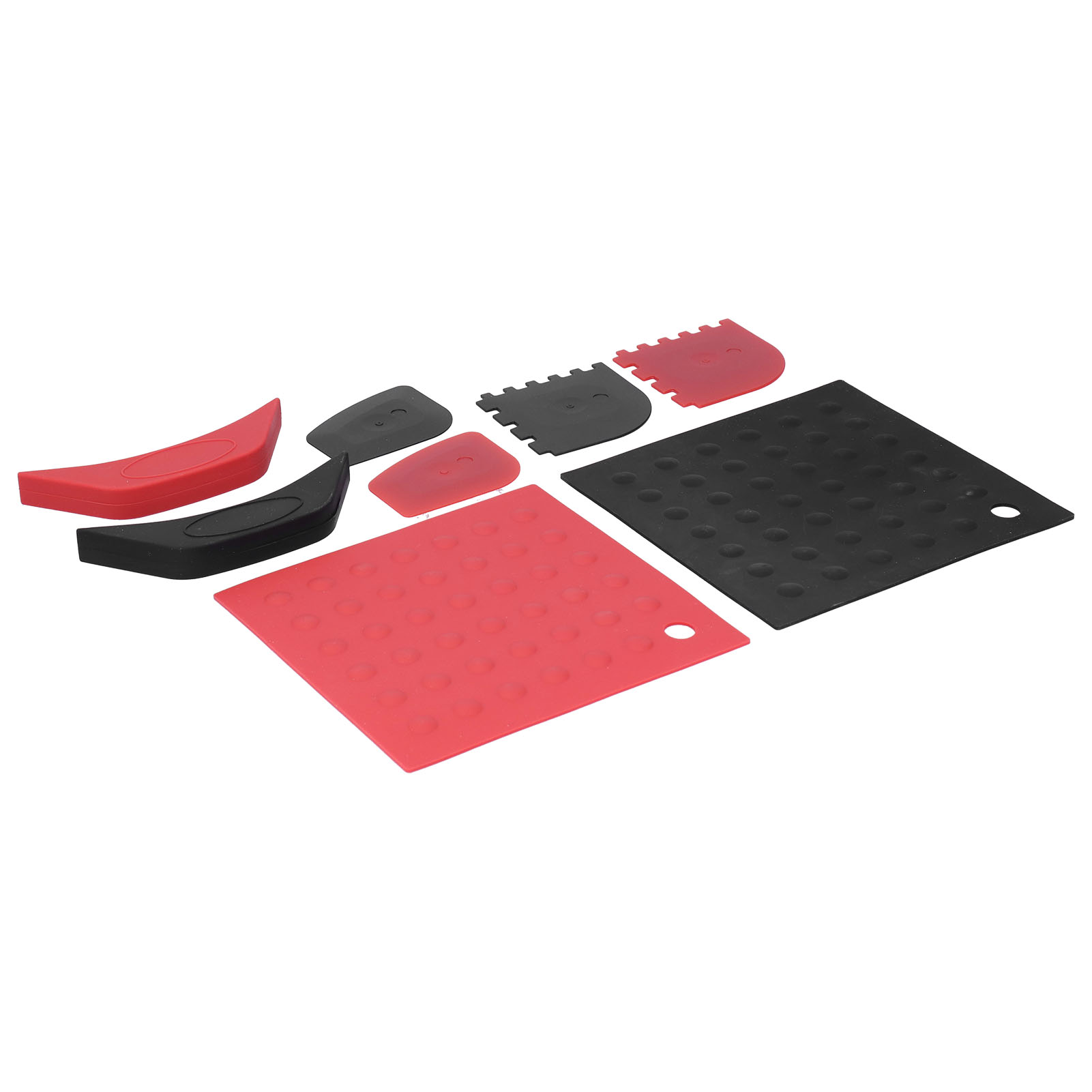 Set Mit 8 Silikon-hitzeschutzkappen Für Topfgriffe Und Ofenhandschuhe