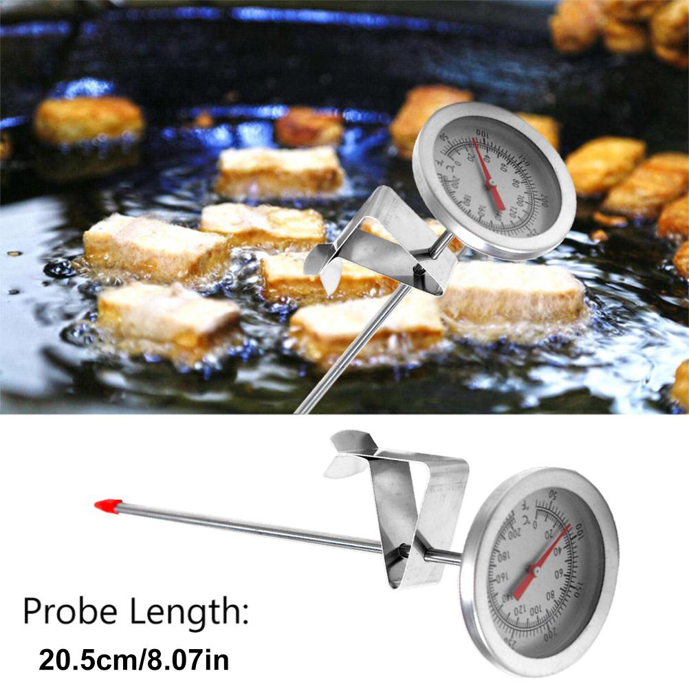 Frittierthermometer Aus Edelstahl Für Öl, Fritteuse, Brathähnchen, Grill, Temperaturanzeige