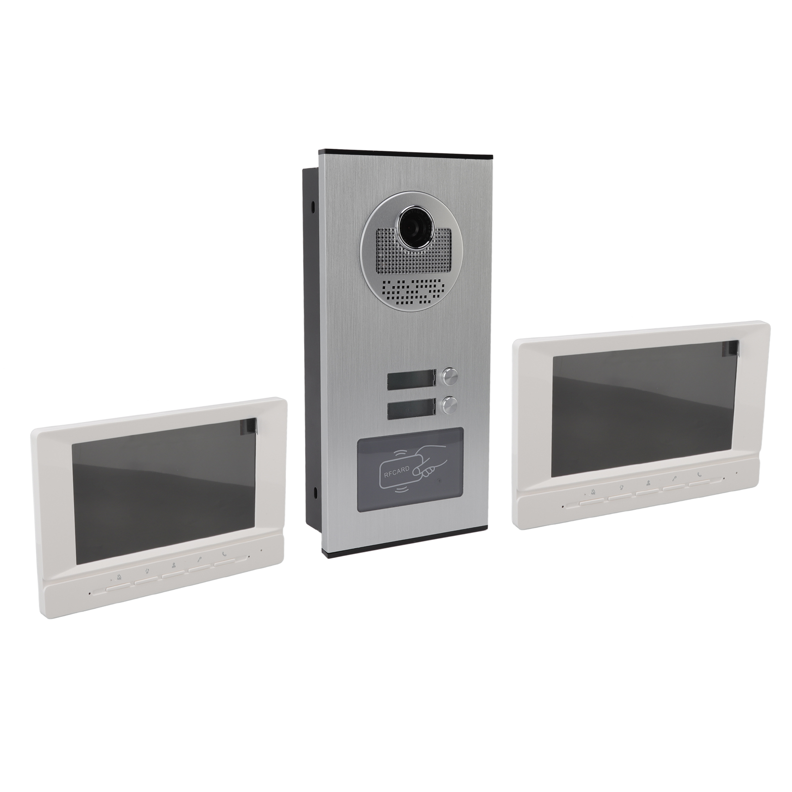 Intelligentes Video-türklingel-set, Abs-aluminiumlegierung, 15 V 1,2 A, 960p, Türspionkamera Mit Rfid-chip, Eu-stecker 100–240 V