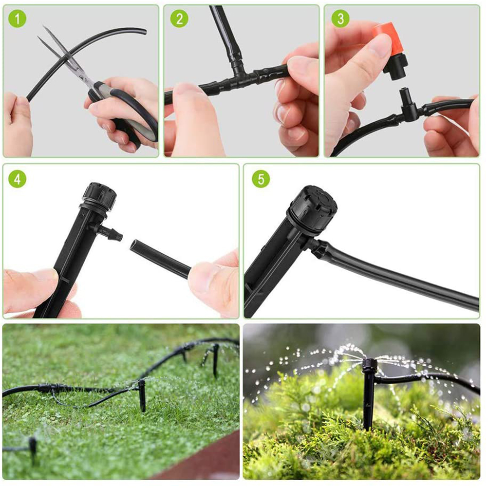 50 Verstellbare 13-cm-tropfer, 360°-tropfemitter, Automatisches Gartenbewässerungssystem