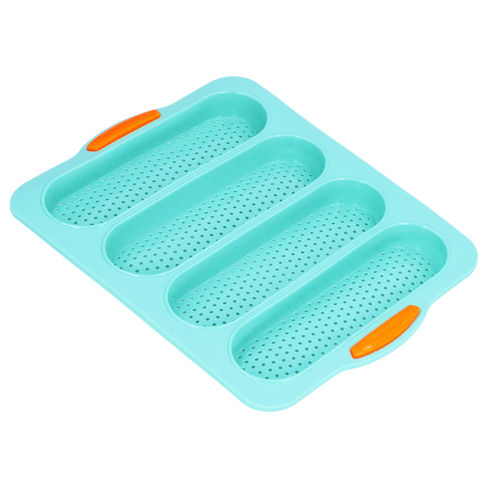 Silikon-brotform Mit 4 Mulden, Glatte Oberfläche, Flexible Backform, Umweltfreundliches Küchenutensil
