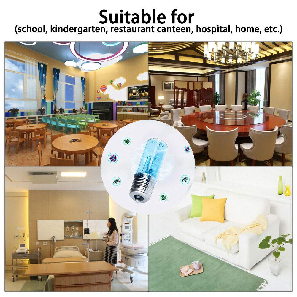3-w-uv-lampe Zur Desinfektion, E17-sterilisationslampe, Keimtötende Reinigung, Uv-reinigungslampe
