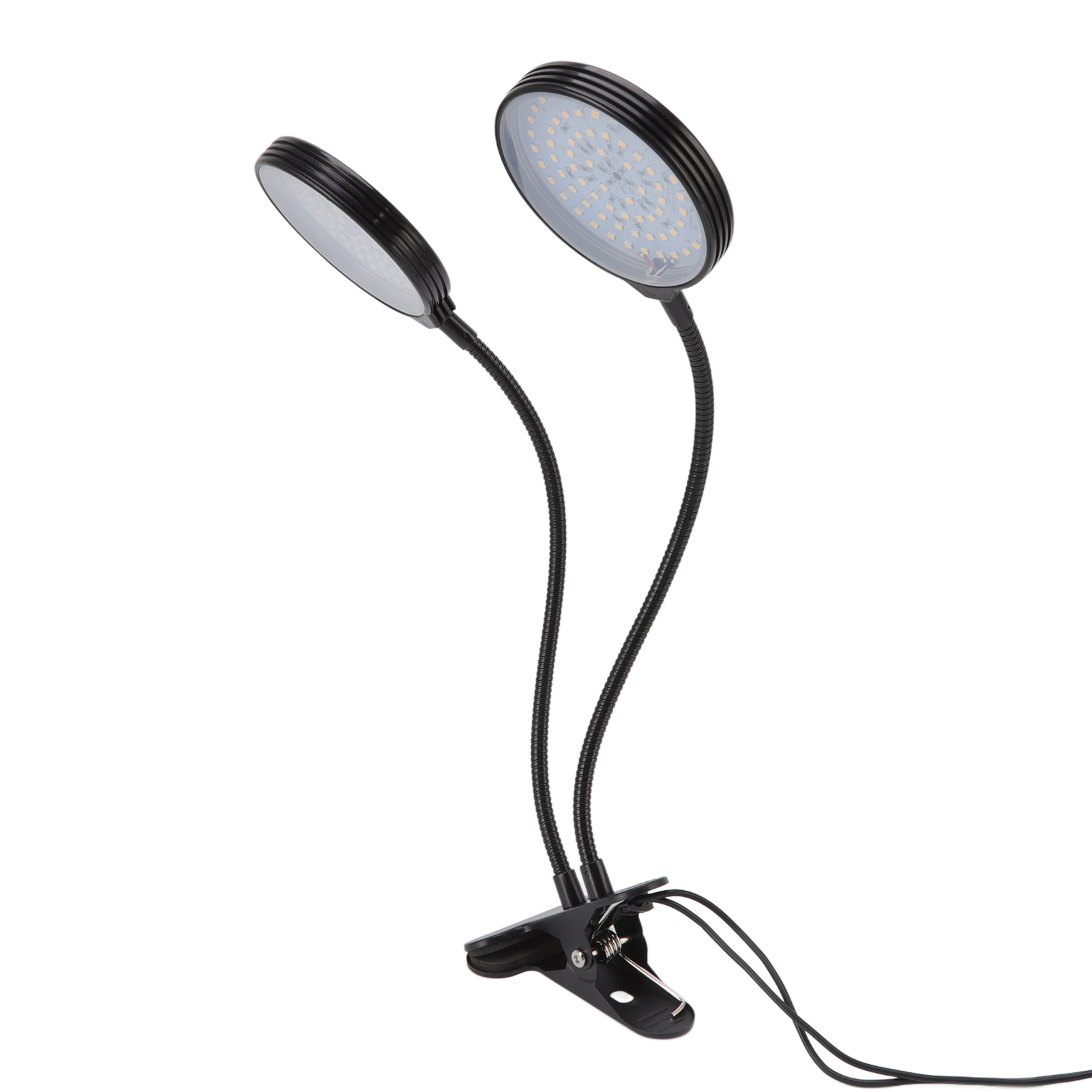 30-w-led-pflanzenlampe Mit Zwei Lampenköpfen, Usb-anschluss, Vollspektrum Ähnlich Dem Sonnenlicht, Pflanzenlampe Mit Klemme