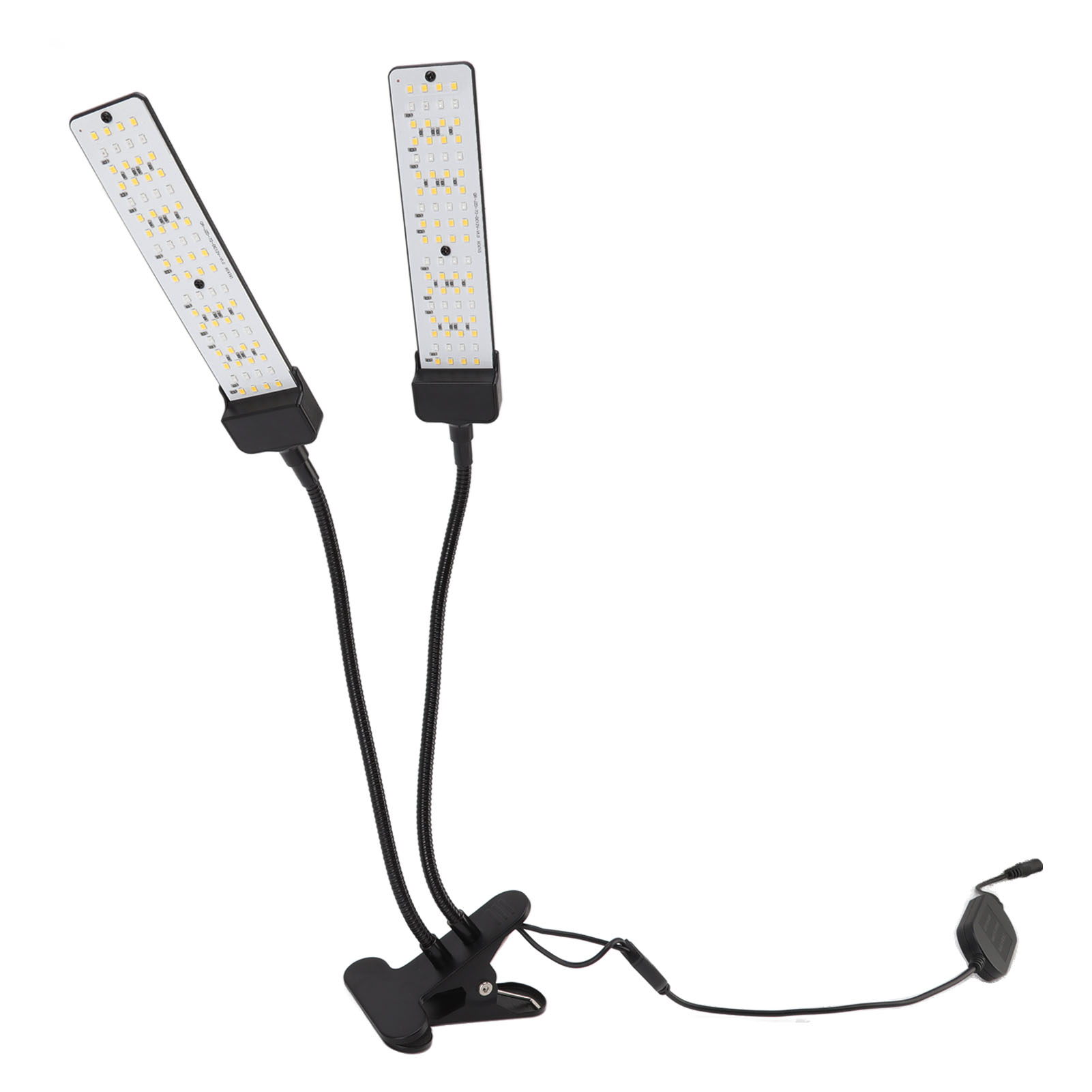 Doppelkopf-pflanzenlampe, Vollspektrum, Zum Anklemmen, Mit Sonnenschutz, Für Den Anbau Von Gemüse In Innenräumen Mit Zeitschaltuhr, 100–240 V Eu-stecker