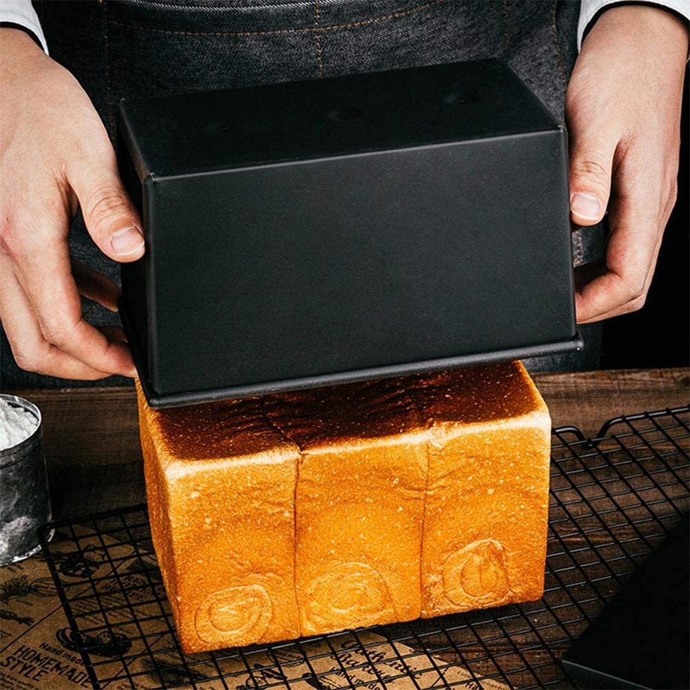 Rechteckige Brotform Mit Antihaftbeschichtung Und Deckel, Ideal Für Kuchen, Toast Und Gebäck