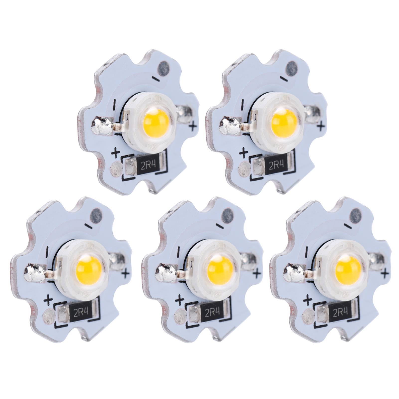 Konvolut Von 25 Hochleistungs-leds (3 W, 200 Lm, 5 V, Gelb, 588–590 Nm) Für Diy-beleuchtung