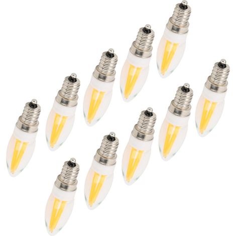 10 E12 Langfadenlampen 3w Ac110v Warmweiße Deckenleuchterlampen