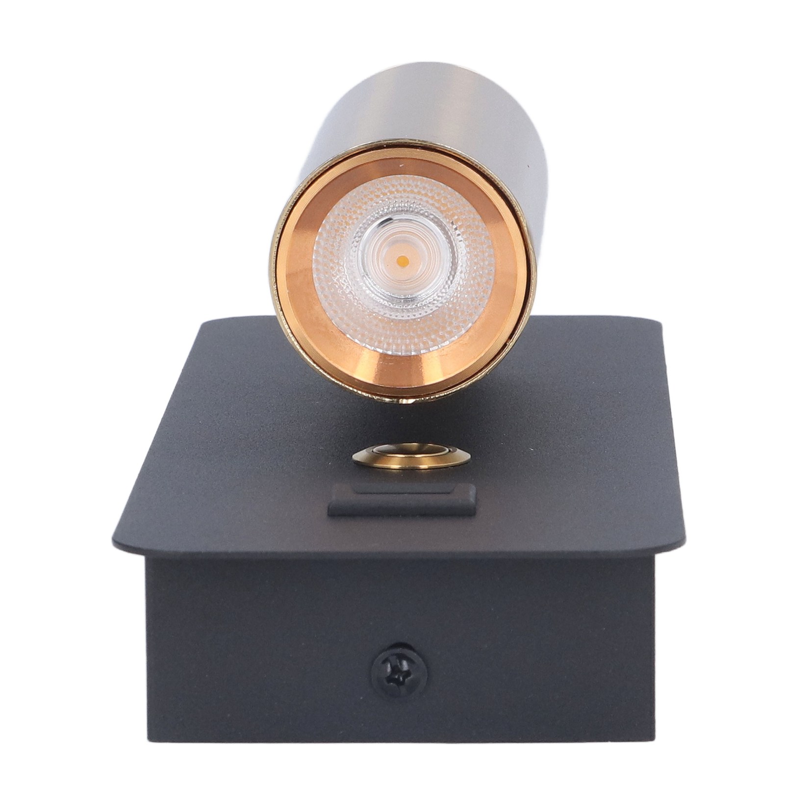 Led-wandleuchte Mit Schlüsselschalter, Usb-ladefunktion, Schwarz-goldene, Minimalistische Nachttischlampe, 85–265 V
