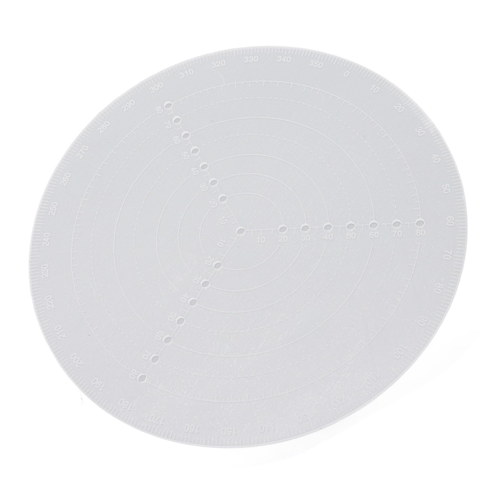 Rundes Mittelstück Aus Halbtransparentem Acryl, Messzirkel Für Drechselarbeiten, Kreisziehwerkzeug.