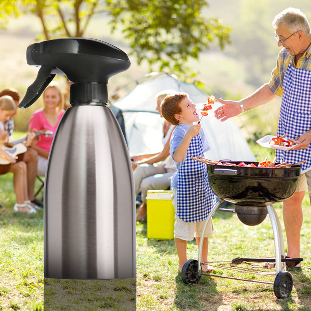 500-ml-ölsprühflasche Aus Edelstahl, Leer, Für Essig, Kochen, Salate, Grillen, Küchenutensil