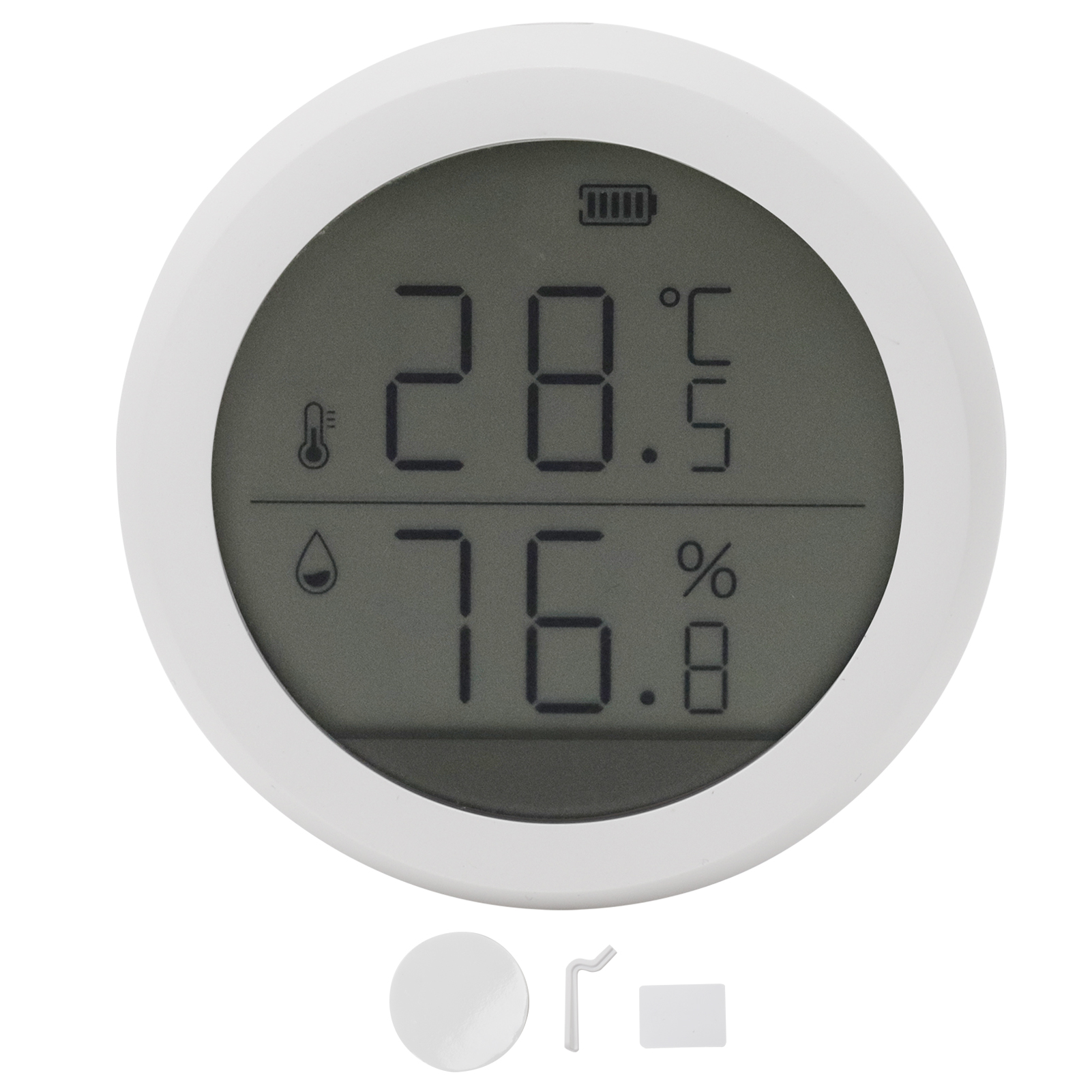 Temperatur- Und Feuchtigkeitssensor Mit Led-anzeige, Intelligentes Gerät Für Zuhause Und Büro