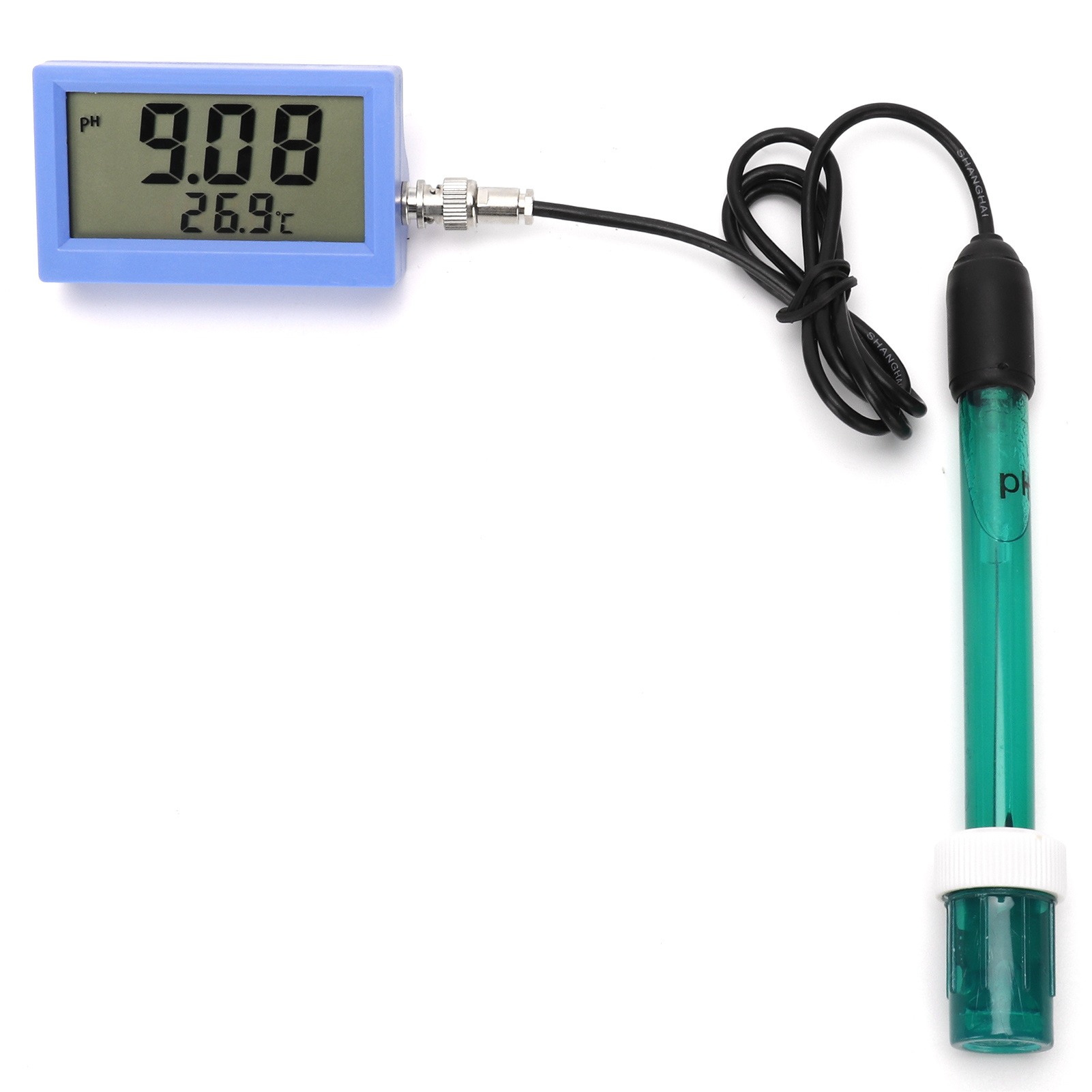 2-in-1 Digitaler Ph/temperatur-analysator Für Schwimmbäder, Wasserqualitätstester, 230-240v Netzteil.