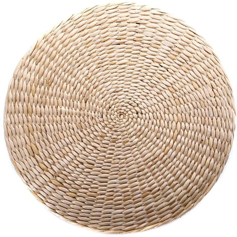 Runde Stroh-stuhlmatte, Zen-yoga-bodenkissen, Handgewebte Matte Für Garten, Esszimmer, Wohnzimmer, Inneneinrichtung