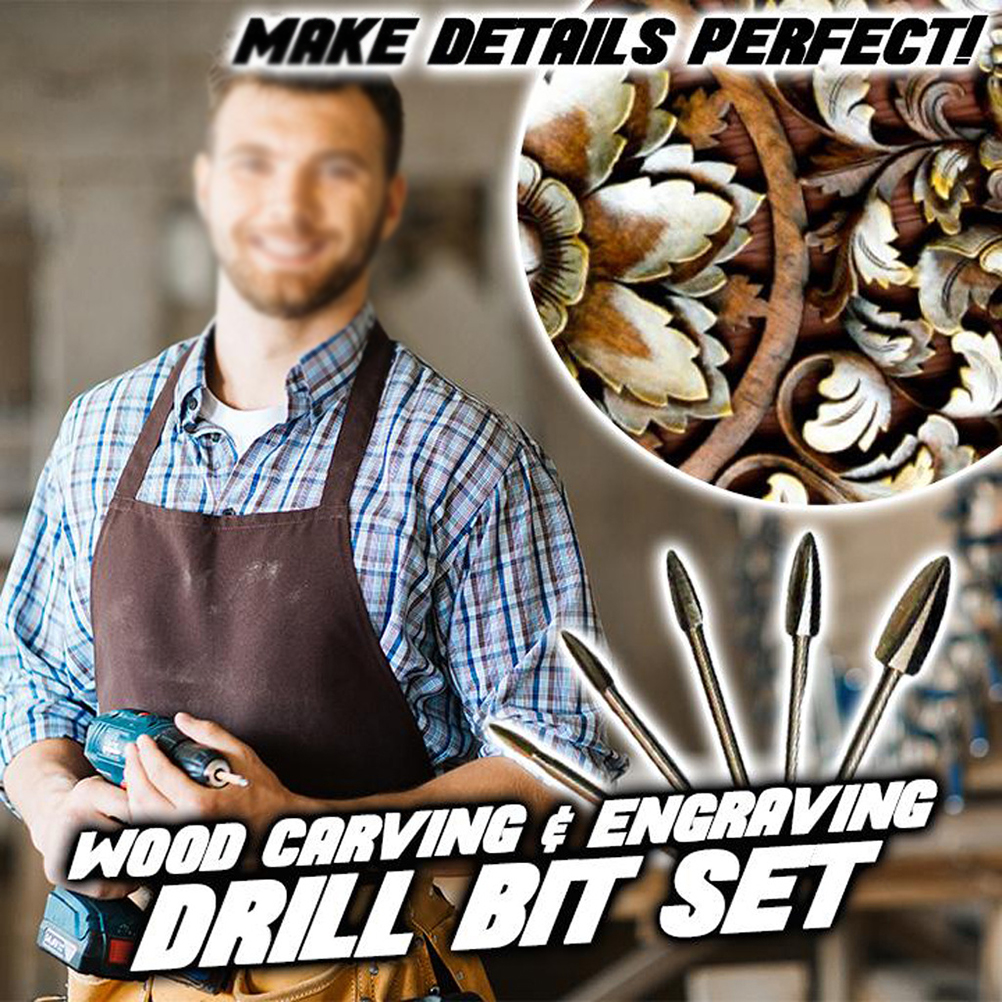 Set Mit 5 Holzfräsern, Gravierfräsern Und Fräswerkzeugen Für Kreative Diy-holzbearbeitung