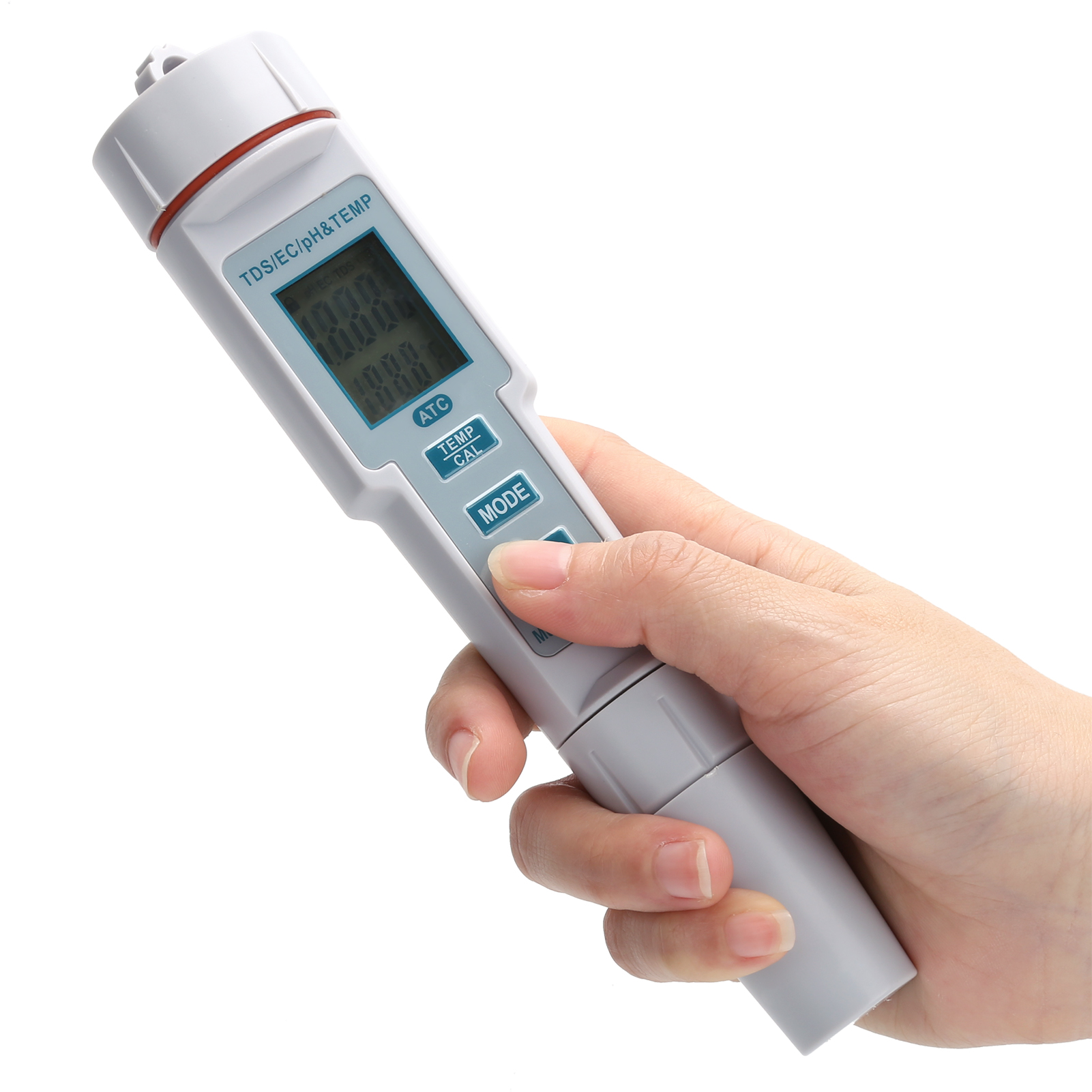 Tragbares 4-in-1-wasserqualitätsmessgerät: Digitales Salinometer Für Ph-wert, Elektrische Leitfähigkeit, Gesamtfeststoffe Und Temperatur
