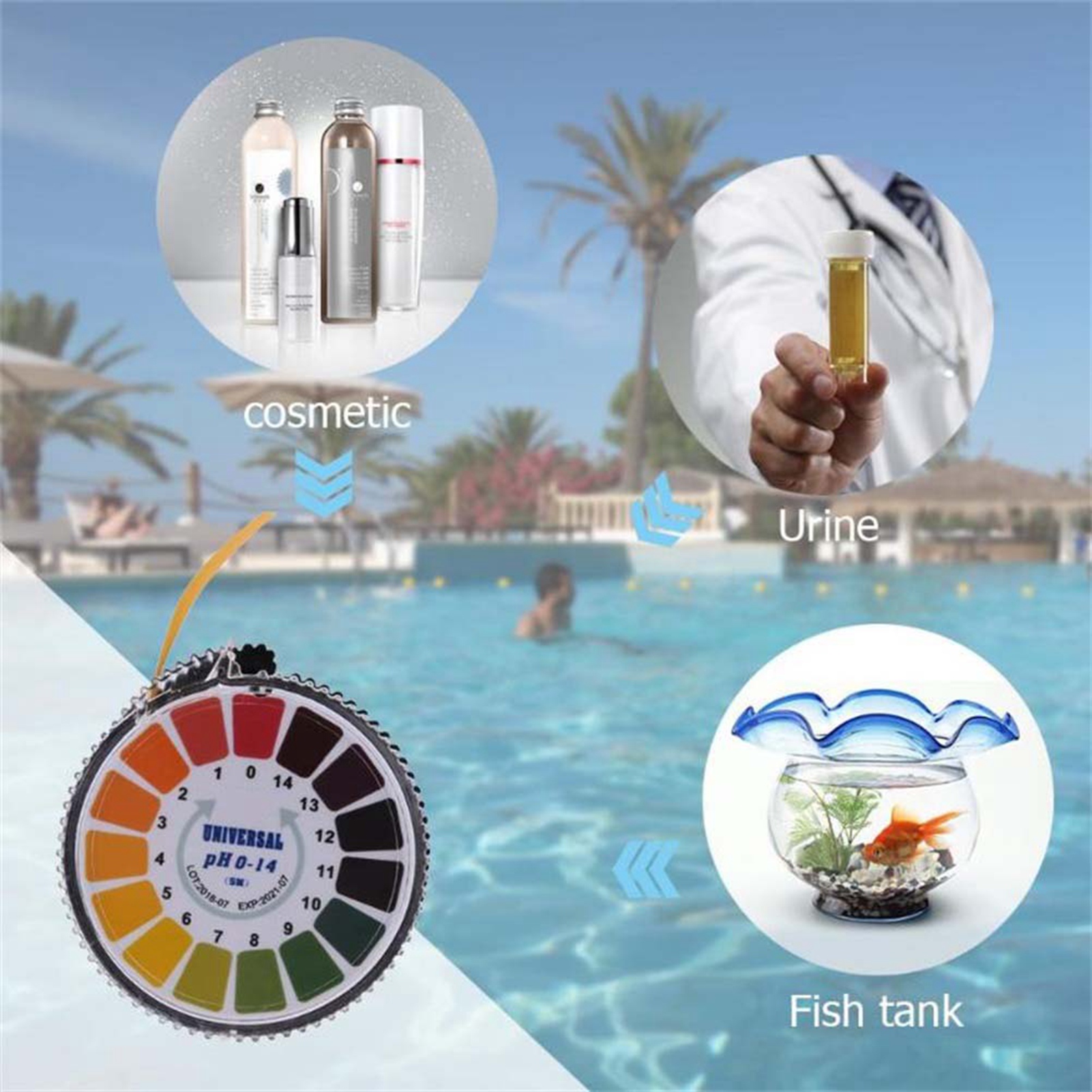 M/rolle Ph-teststreifen Zur Ph-wert-messung Von Wasser Und Speichel