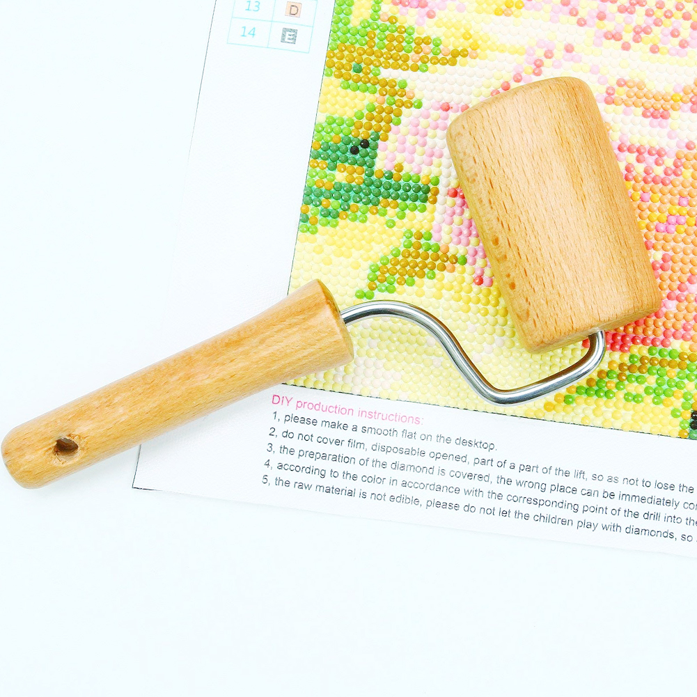 Set Mit 2 Holzrollen Für 5d-malerei, Diy-klebezubehör Für Wanddekoration