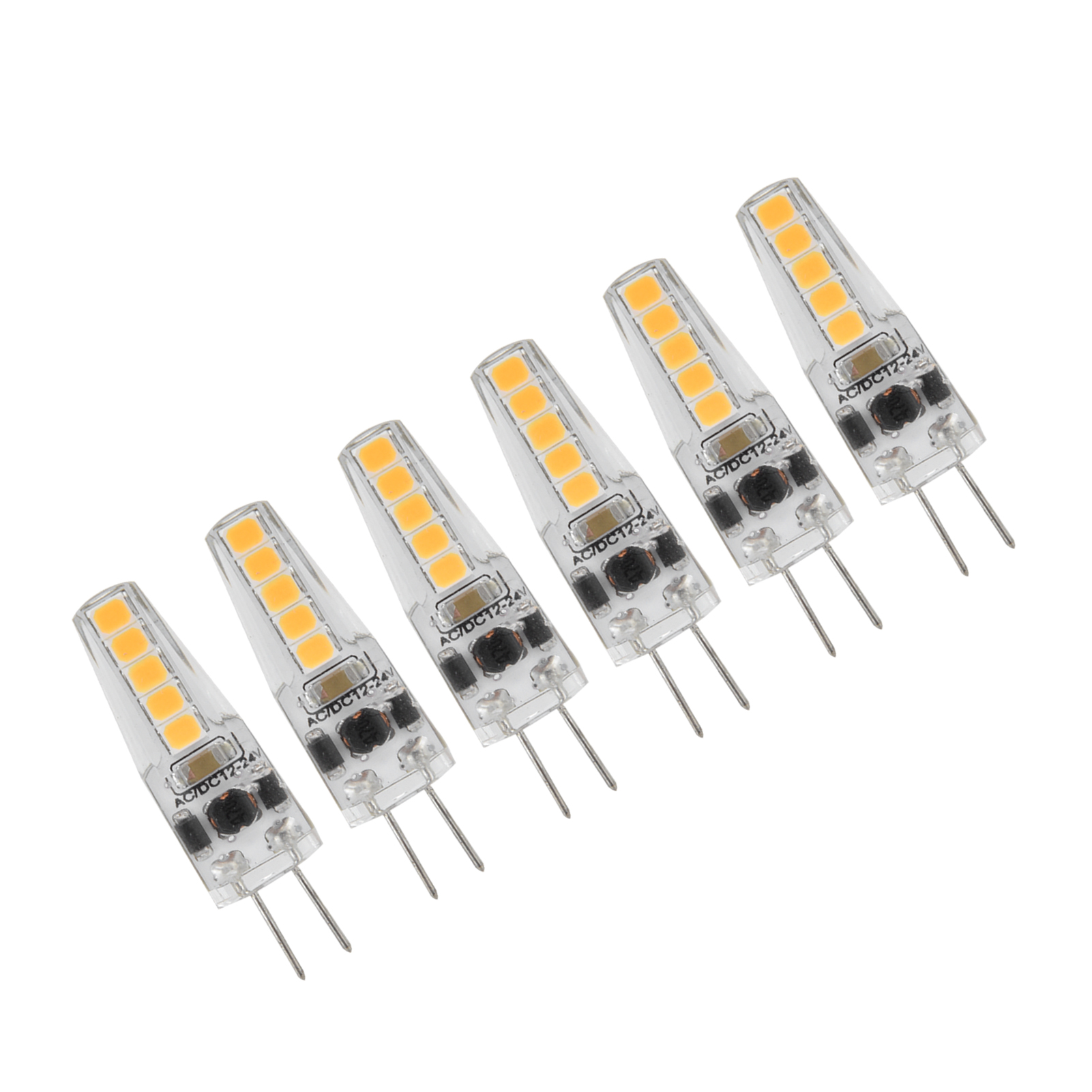 10 G4 2w Led-lampen Mit Stiftsockel, Dimmbar Für Kronleuchter, Deckenleuchten Und Tischlampen, Warmweiß 3000k, Wechselstrom 12-24v