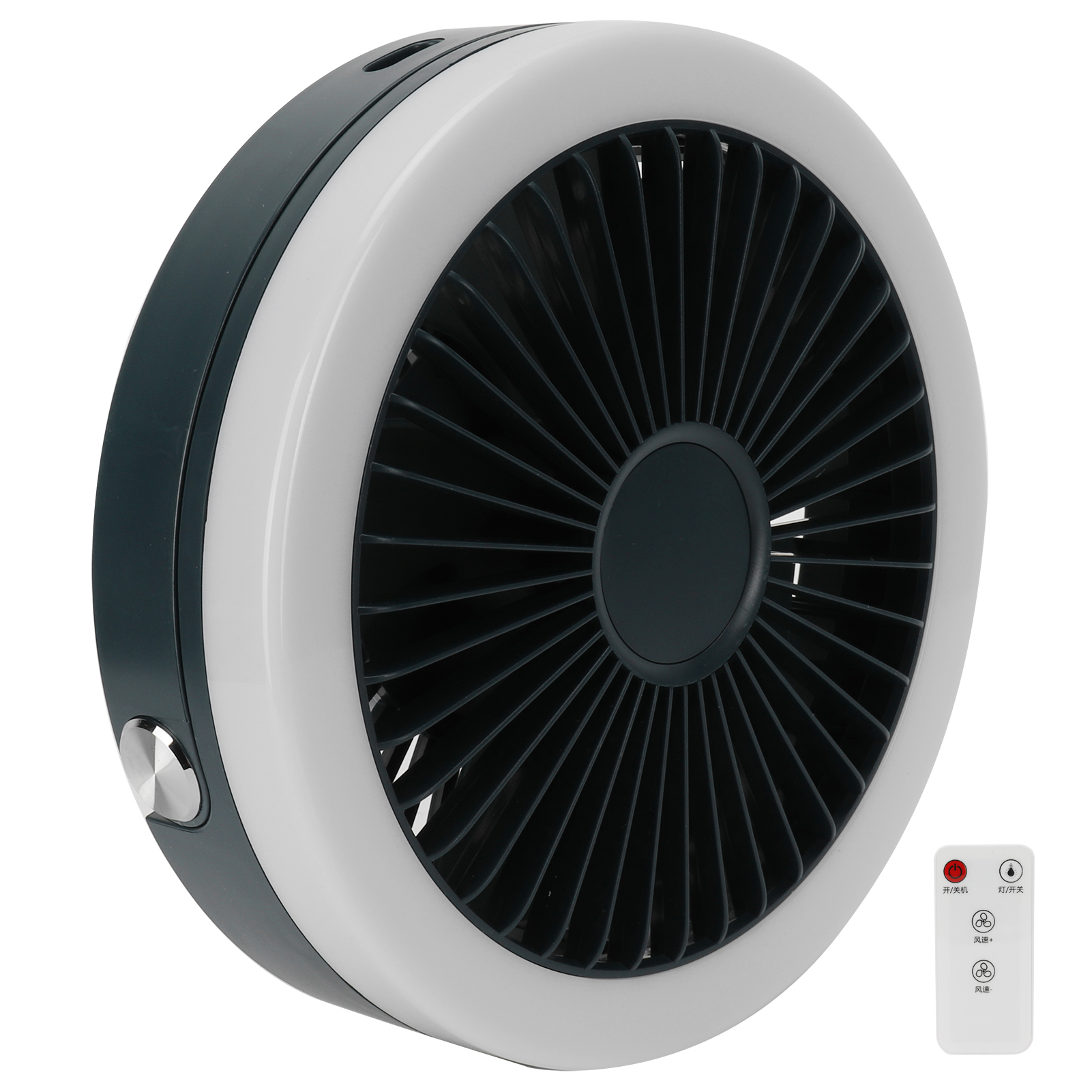 Intelligenter, Ferngesteuerter Mini-ventilator Mit 3 Geschwindigkeitsstufen, Tragbar, Für Drinnen Und Draußen, Königsblau