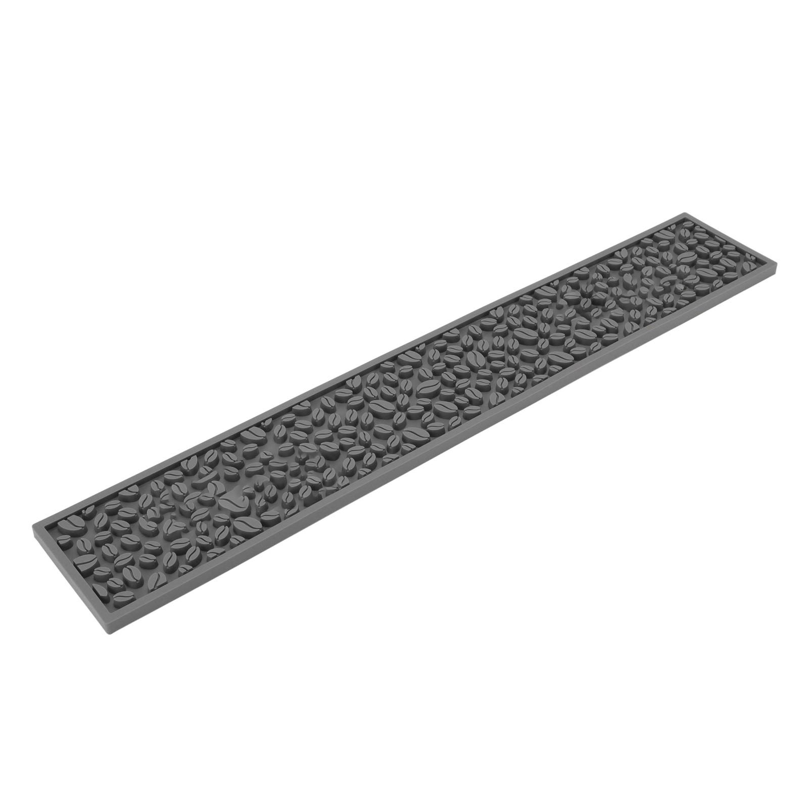 Rechteckige, Hitzebeständige, Rutschfeste Silikon-pvc-kaffeematte, Abtropfmatte Für Die Arbeitsplatte, Küchenaccessoire, Grau