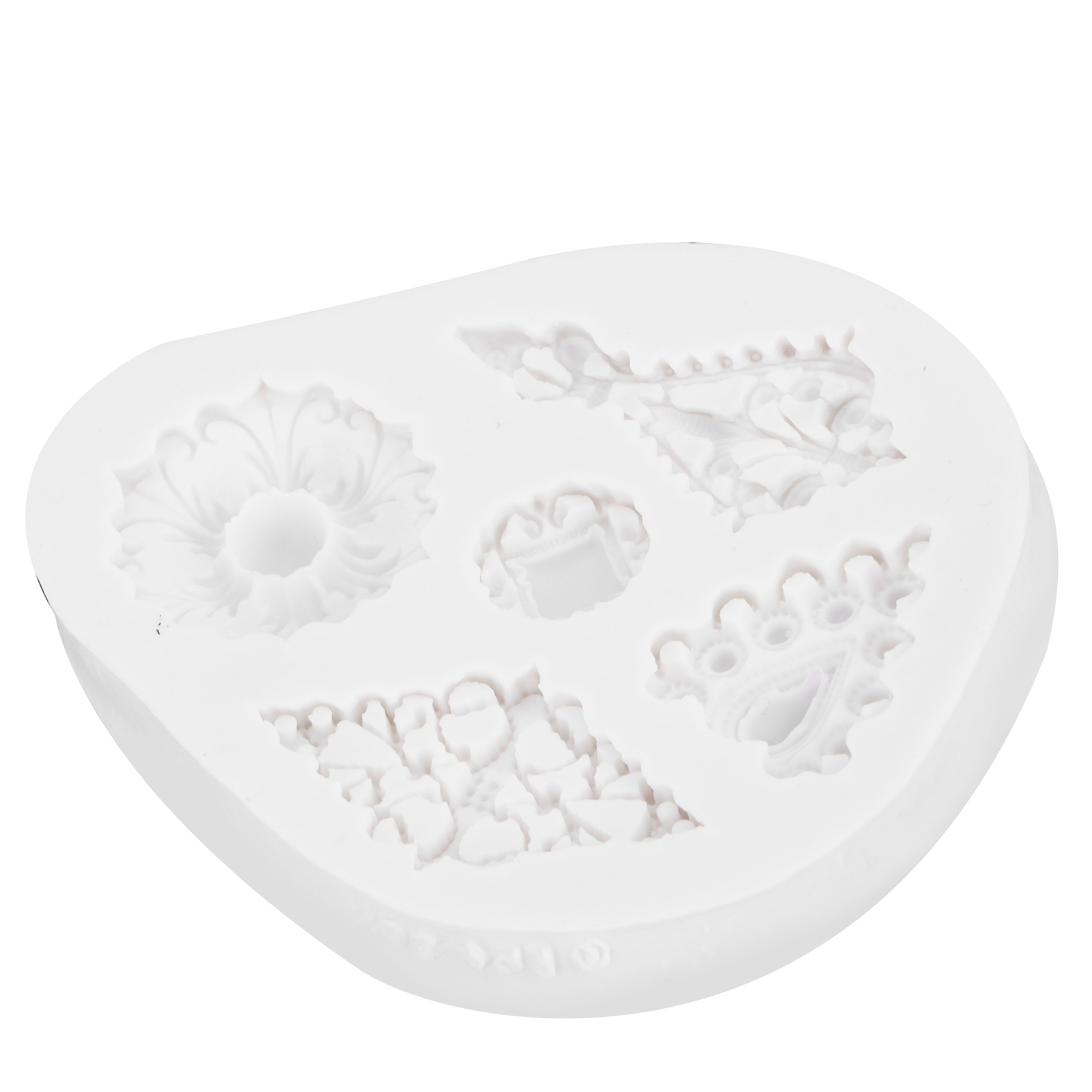 Fondantform Mit Retro-diamantmuster, Graues Silikon Für Diy-kuchendekoration, Backwerkzeug, 50-611-b