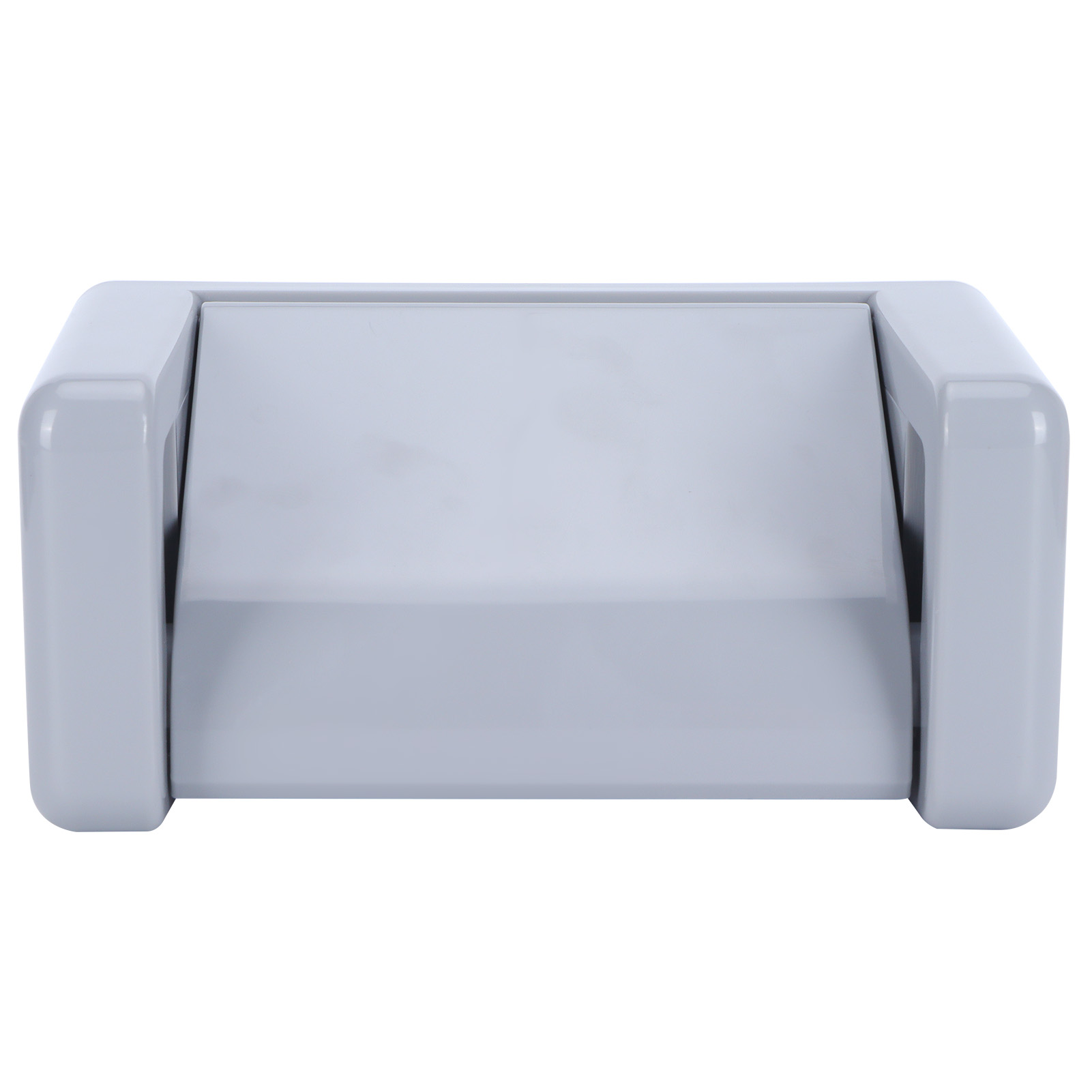 Wandmontierter Toilettenpapierhalter, Toilettenpapierablage, Badezimmer-rollenregal, Grau