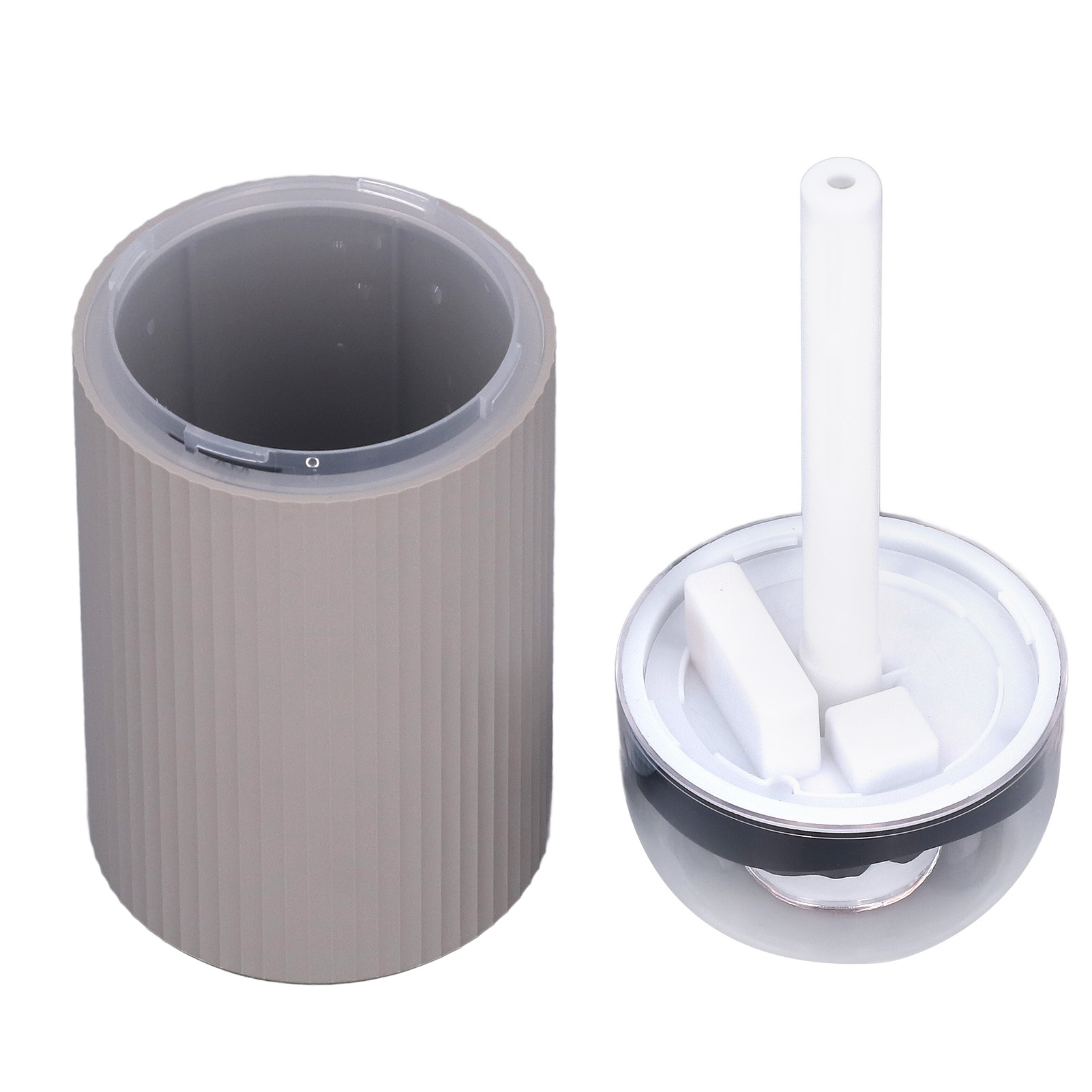 300-ml-mini-luftbefeuchter Mit 2-in-1-nachtlicht, Grauer Tragbarer Usb-nebelgenerator Für Büro Und Auto (5 V)