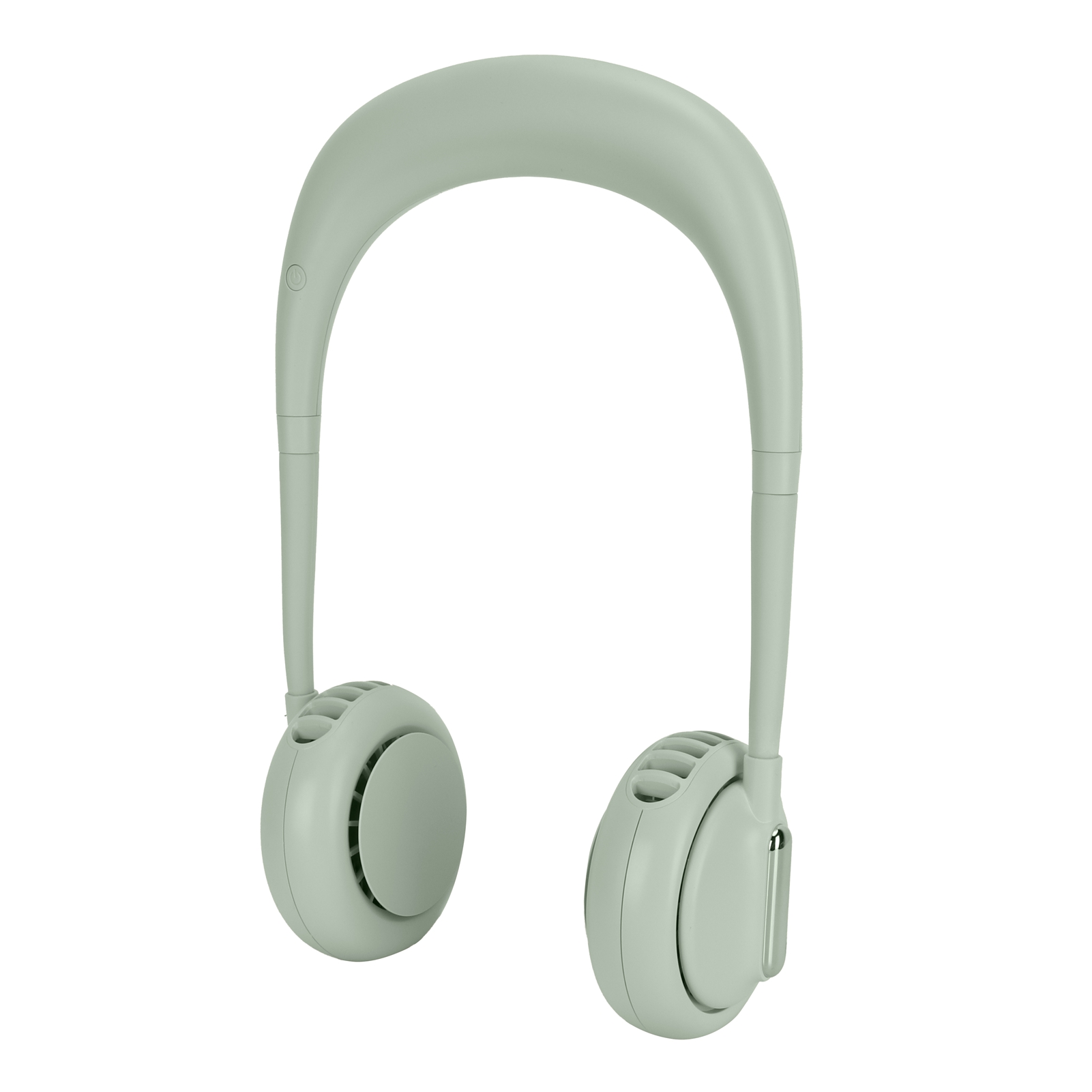 Mini-usb-wiederaufladbarer, Freihändiger Ventilator, Erfrischender Nackenventilator, 3 Geschwindigkeitsstufen, Grün