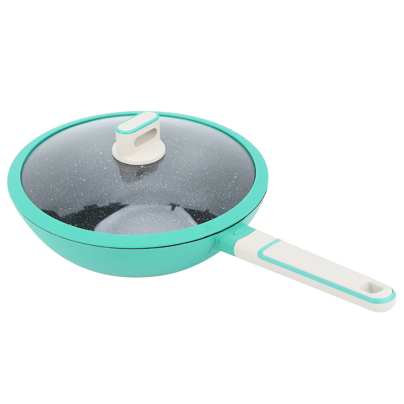 Antihaftbeschichtete Bratpfanne Aus Aluminiumlegierung Zum Braten Von Steaks, 28 Cm, Grünes Küchenutensil