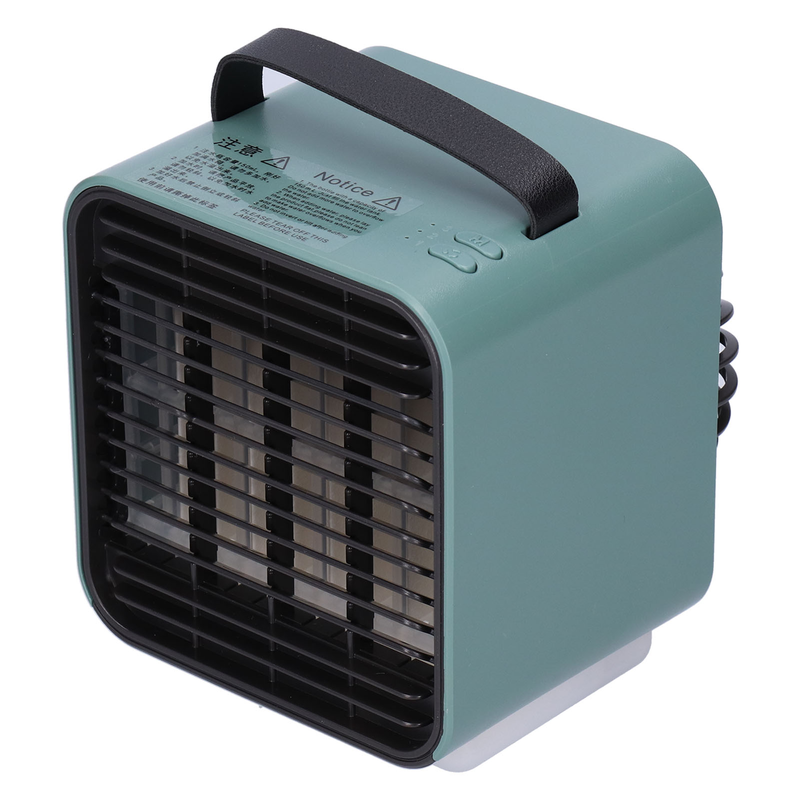 2-in-1 Tragbarer Luftkühler/ventilator, Luftreiniger Mit Negativ-ionen-technologie, Usb-anschluss, 3 Windgeschwindigkeiten, Grün