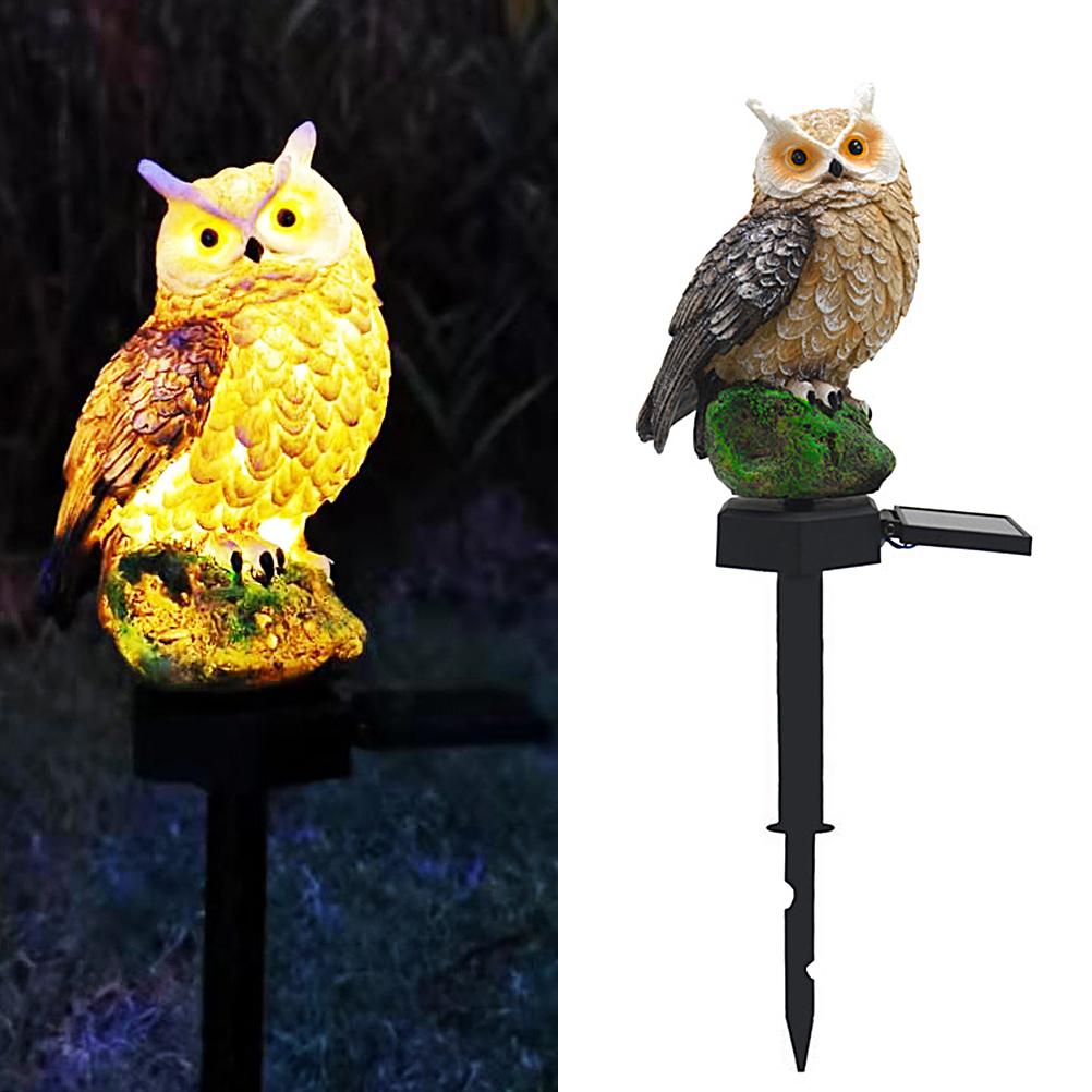 Wasserdichte Led-solar-eulenleuchte Für Garten Und Außendekoration Mit Erdspieß Für Einfahrt, Rasen, Terrasse Und Hof