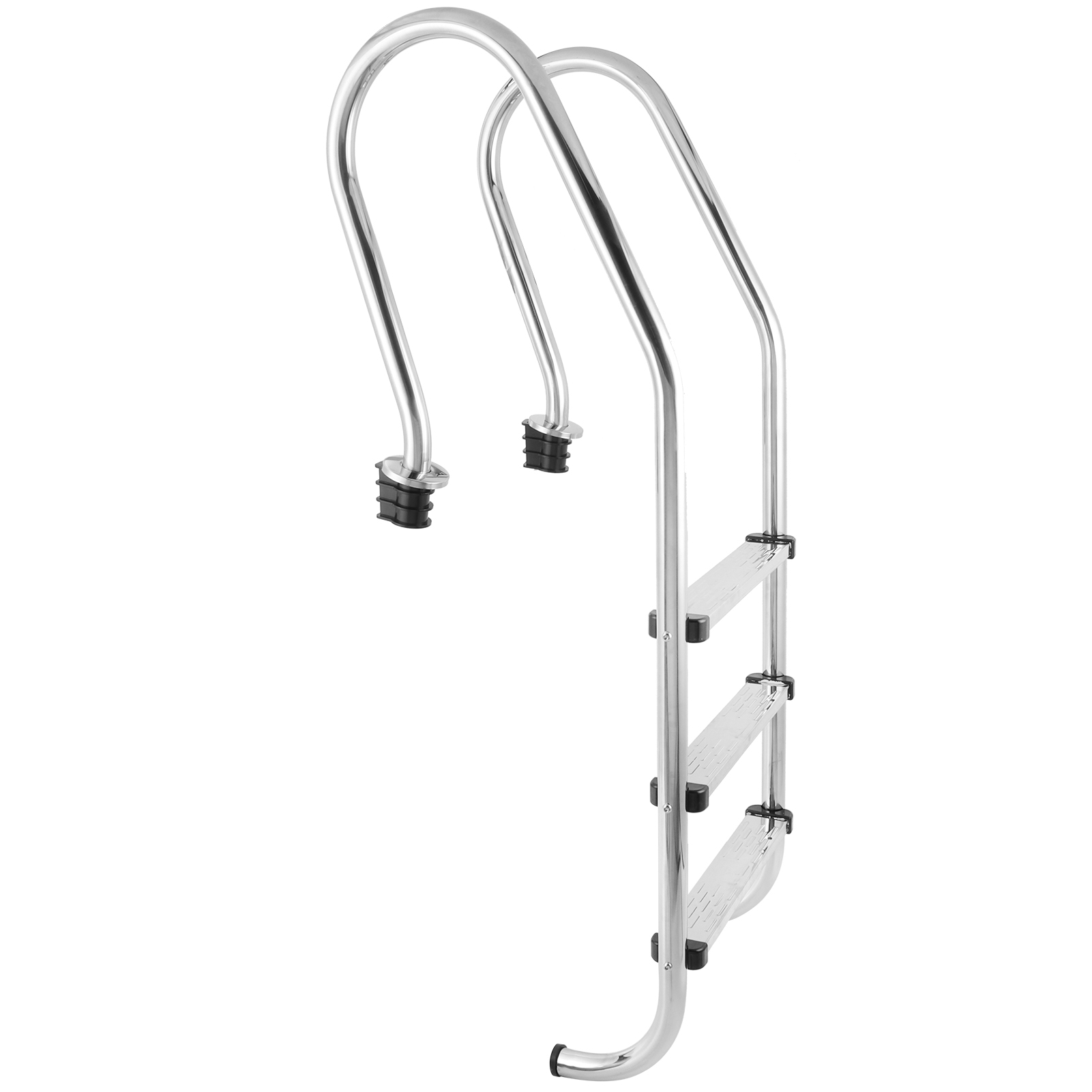 3-stufige, Rutschfeste Schwimmbadleiter Aus Korrosionsbeständigem Edelstahl 304.