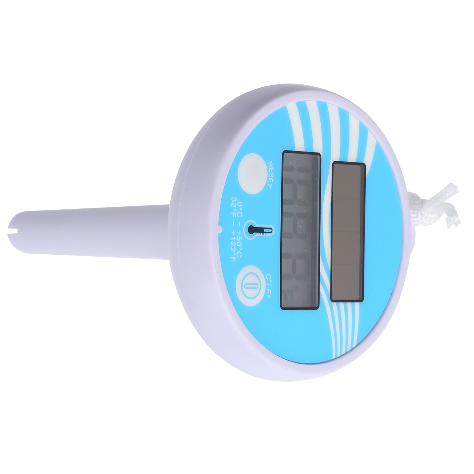 Solarbetriebenes, Elektronisches Schwimmthermometer Mit Lcd-anzeige, Wiederaufladbar, Für Schwimmbäder Und Whirlpools