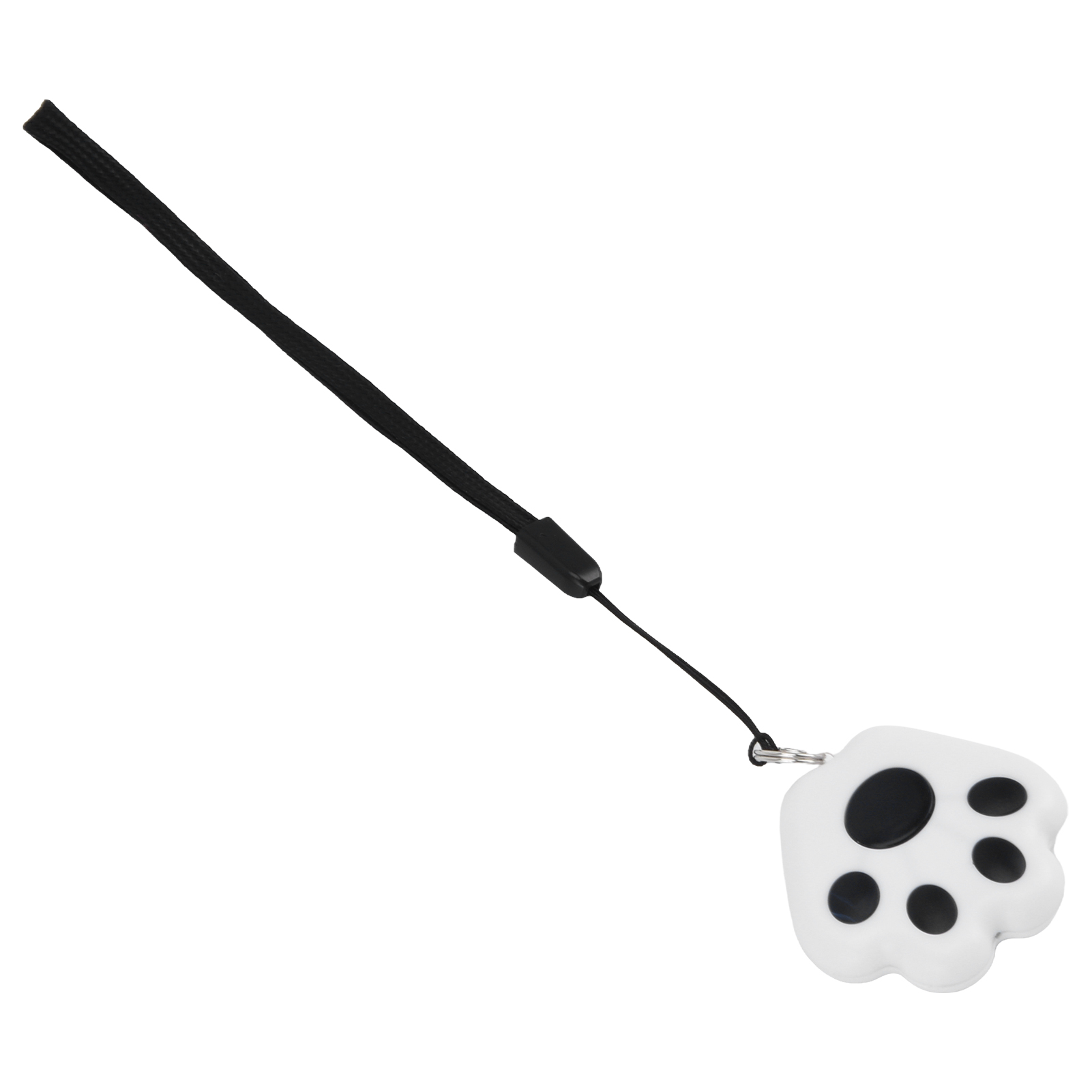 Schwarzes Smart-key-set In Hundepfotenform, Anti-verlust-alarm, Kompakt, Tragbar, Bidirektionaler Funksensor