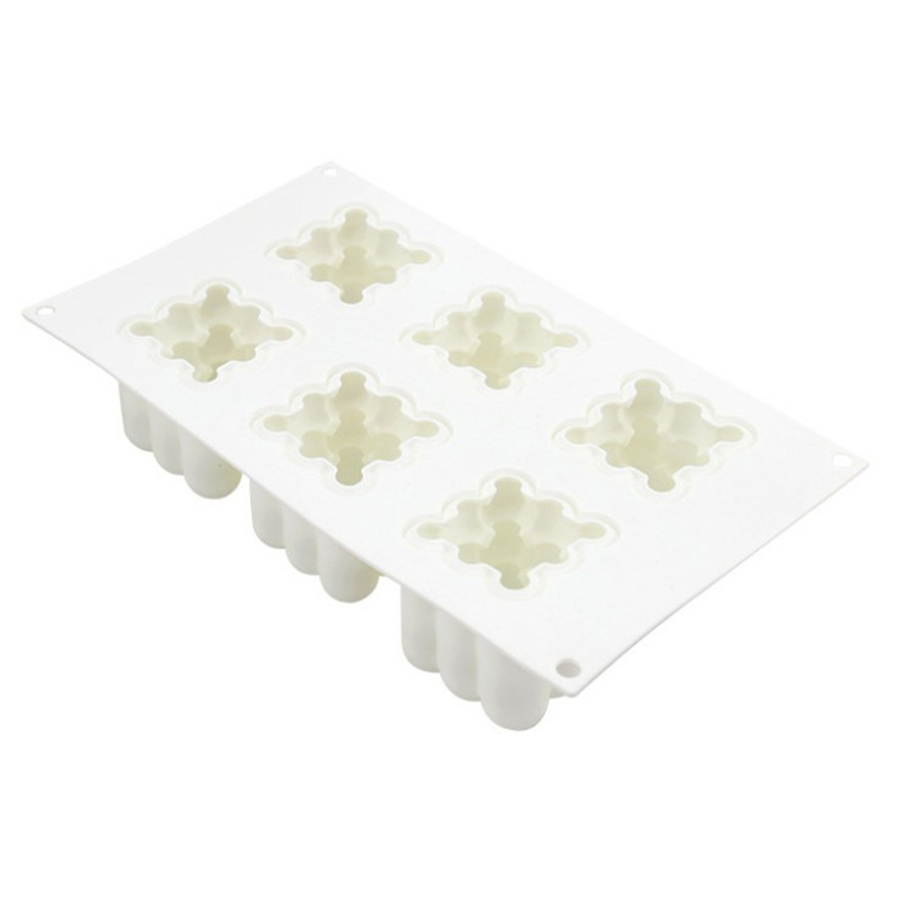 Silikon-zauberwürfelform Mit 6 Mulden, Kuchenform, Mousseform, Dessertbackform