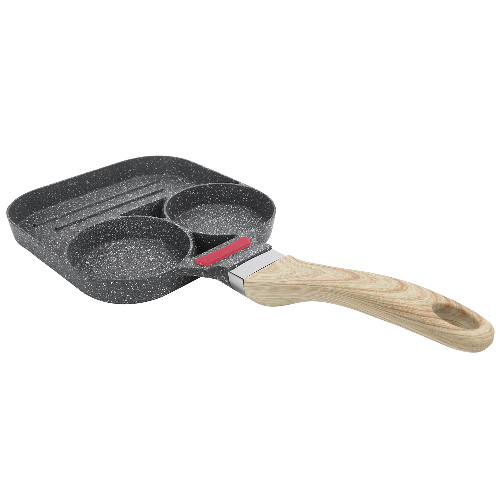 Antihaftbeschichtete Eierpfanne Aus Aluminium, Omelettpfanne, Schwarzes Küchenaccessoire