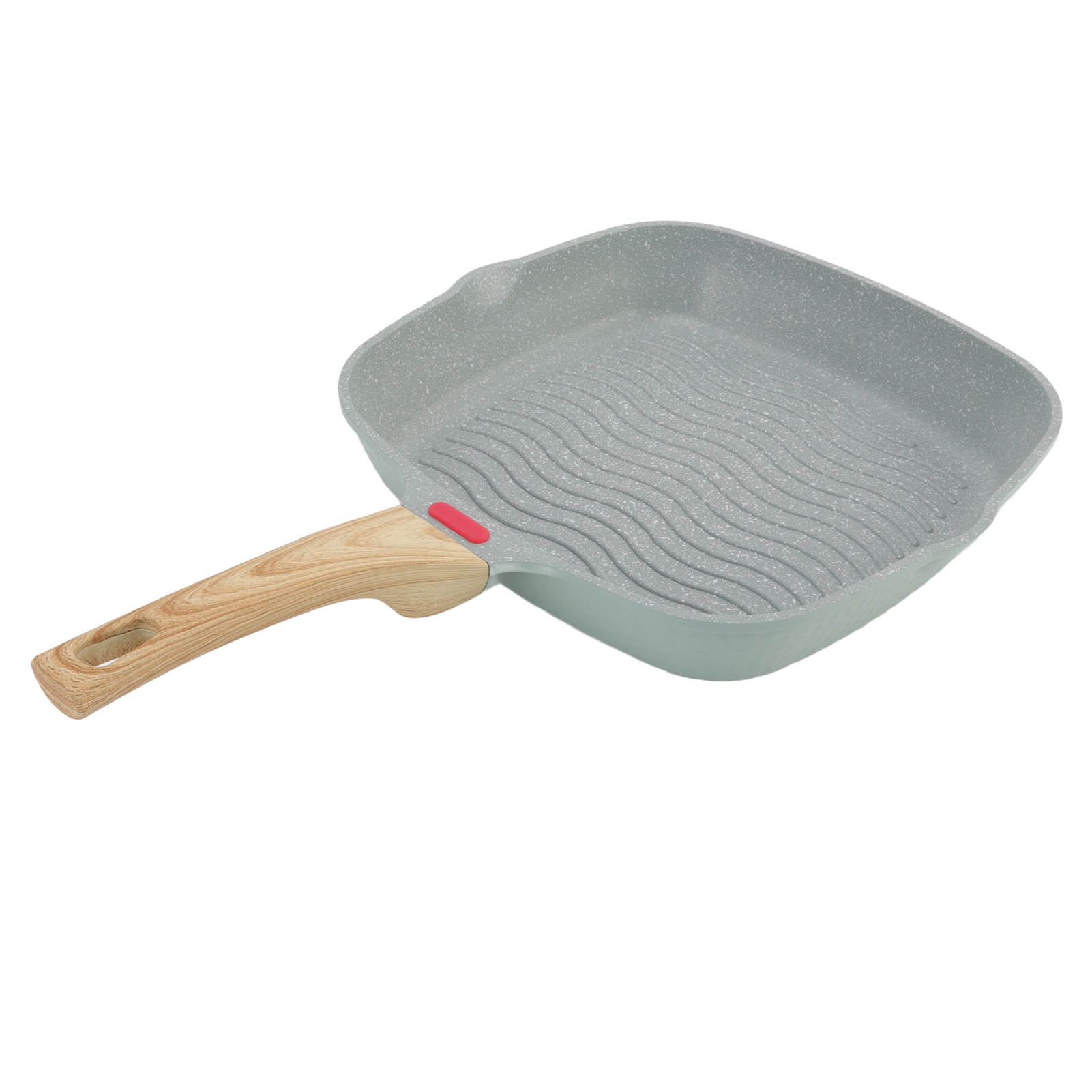 Grillpfanne Aus Aluminiumlegierung, Kunststoffgriff, Großes Fassungsvermögen, Schnelles Garen, Ideal Für Speck, Steak Und Zwiebeln.