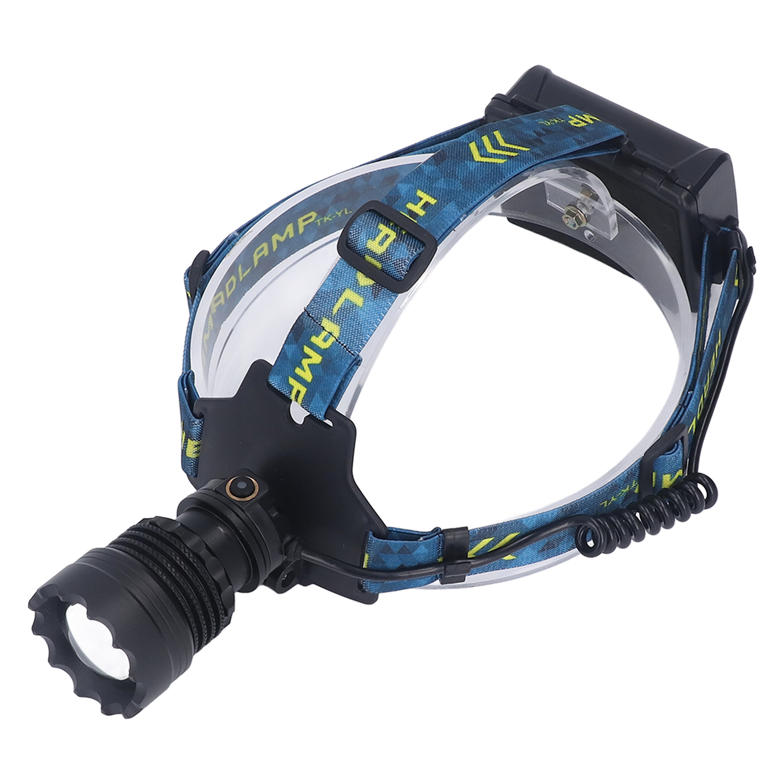 Hochleistungsfähige, Wiederaufladbare 3000lm 25w Led-stirnlampe Mit Zoomfunktion Für Den Einsatz Im Freien Und In Notfällen.