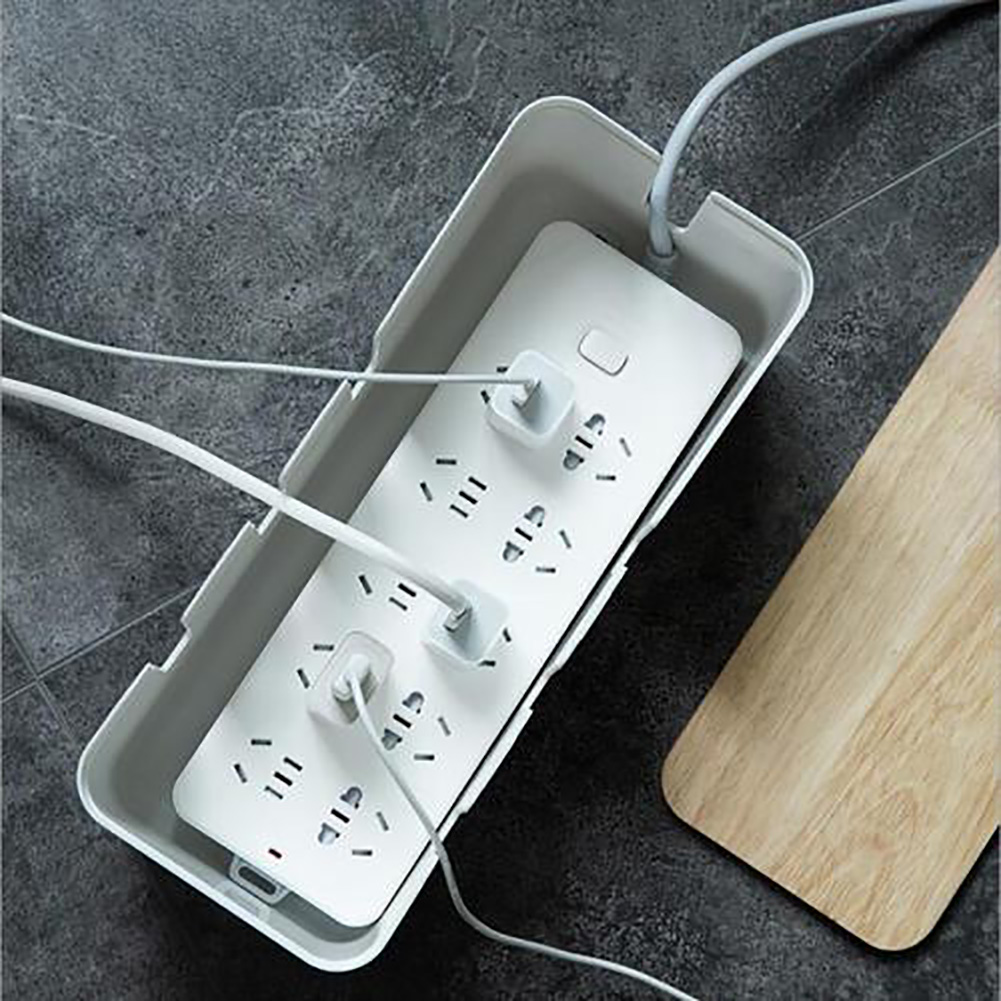 Aufbewahrungsbox Aus Holz Für Elektrokabel, Rechteckiger Steckerorganizer