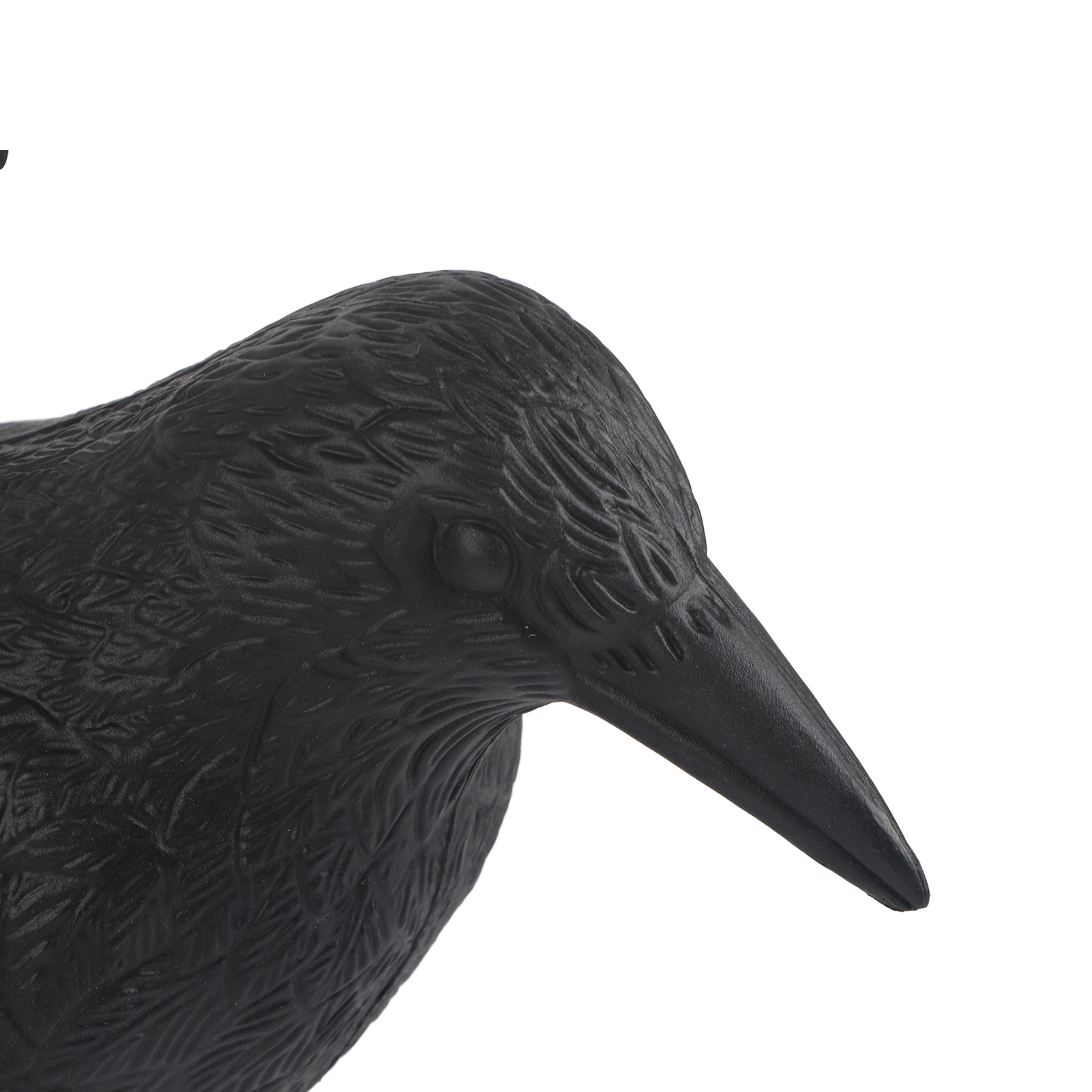 Künstliche Schwarze Vogelscheuche Aus Kunststoff Mit Federn, Vogelabwehr Für Den Garten