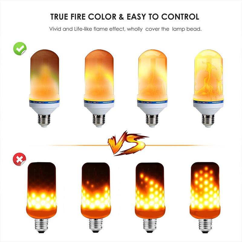 E27 Led-lampe, 360° Flackernder Flammeneffekt, Dekorative Partylampe
