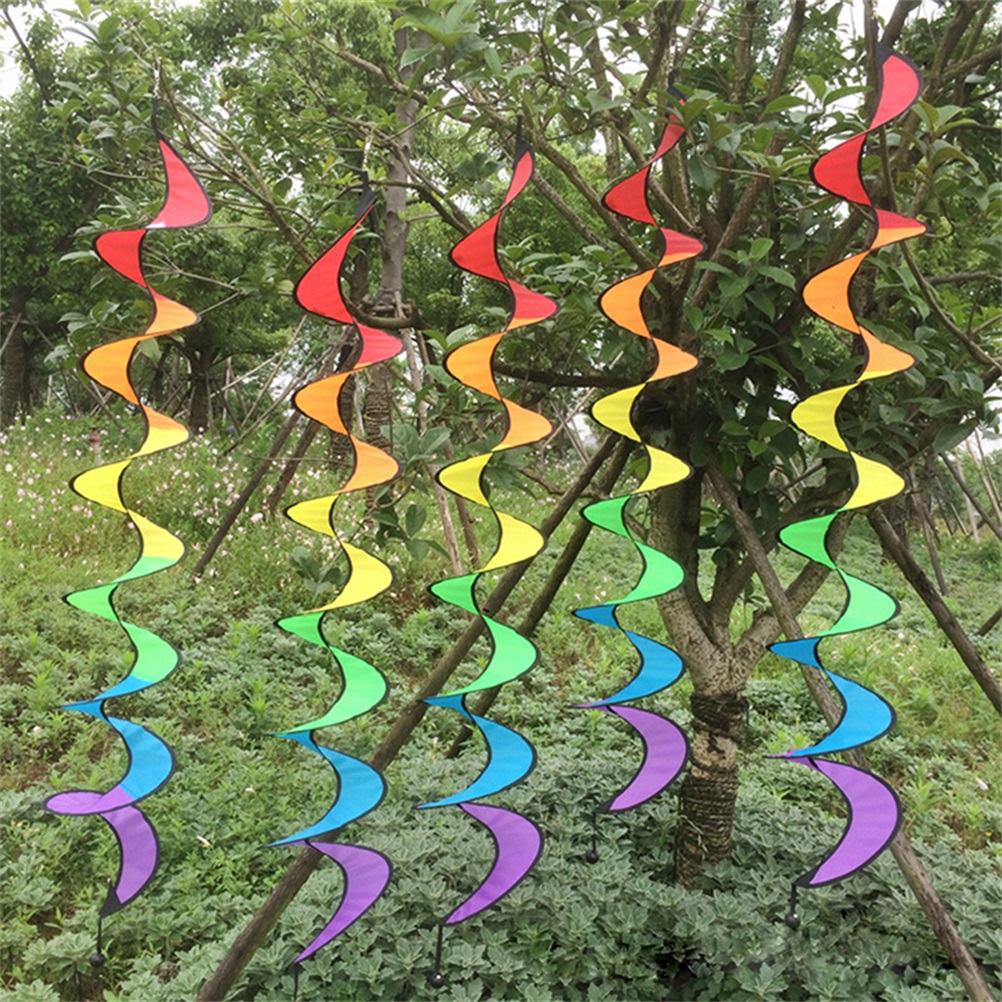 Buntes Windspiel Mit Regenbogenspirale Für Garten, Haus, Camping Und Zelt