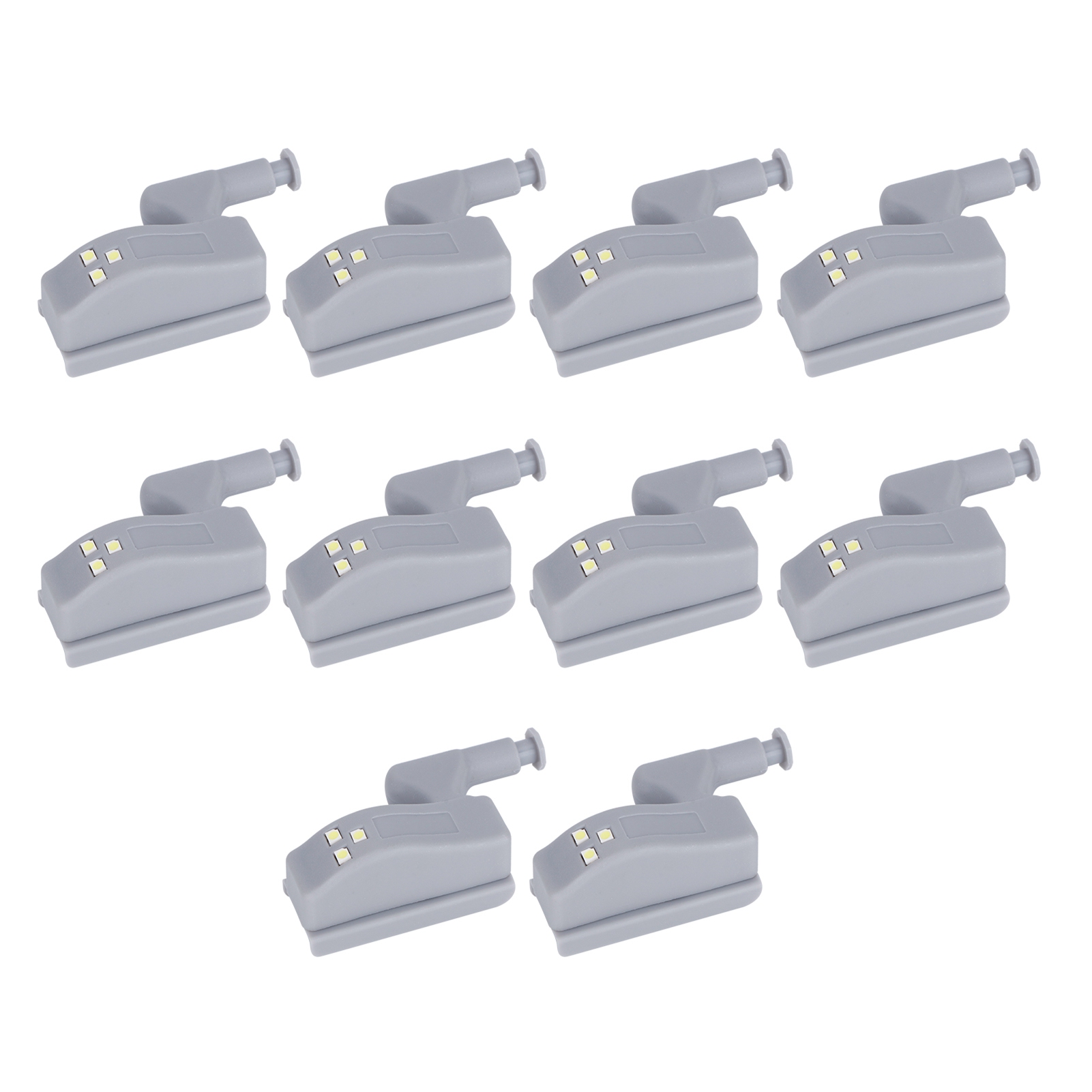 10 Led-bewegungsmelderleuchten Für Schränke, Kleiderschränke Und Schubladen, Weißes Induktionslicht, 10er-pack