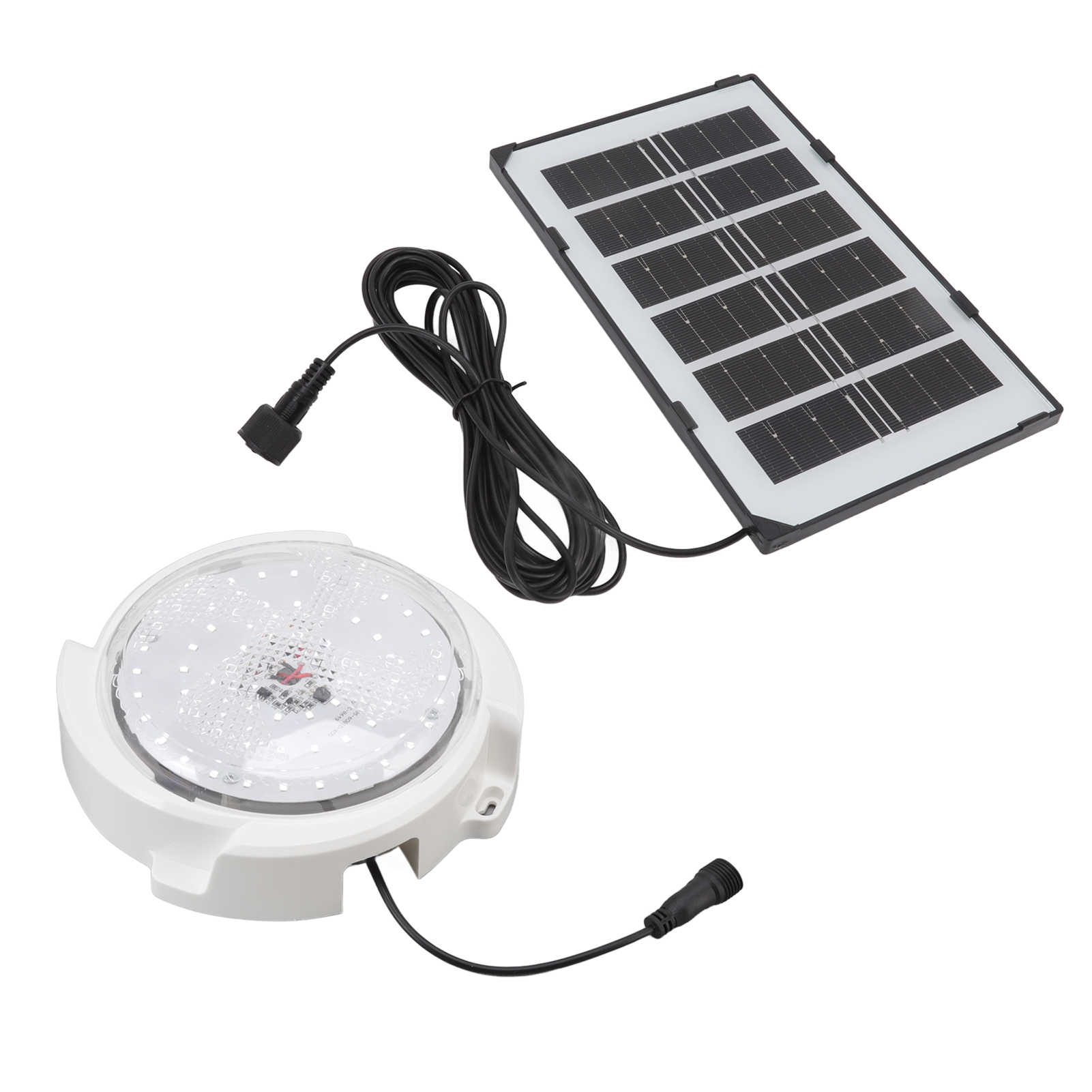 65-w-led-solar-deckenleuchte Mit 60 Leds, Solarpanel, Lichtsensor Und Fernbedienung, Ideal Für Balkone
