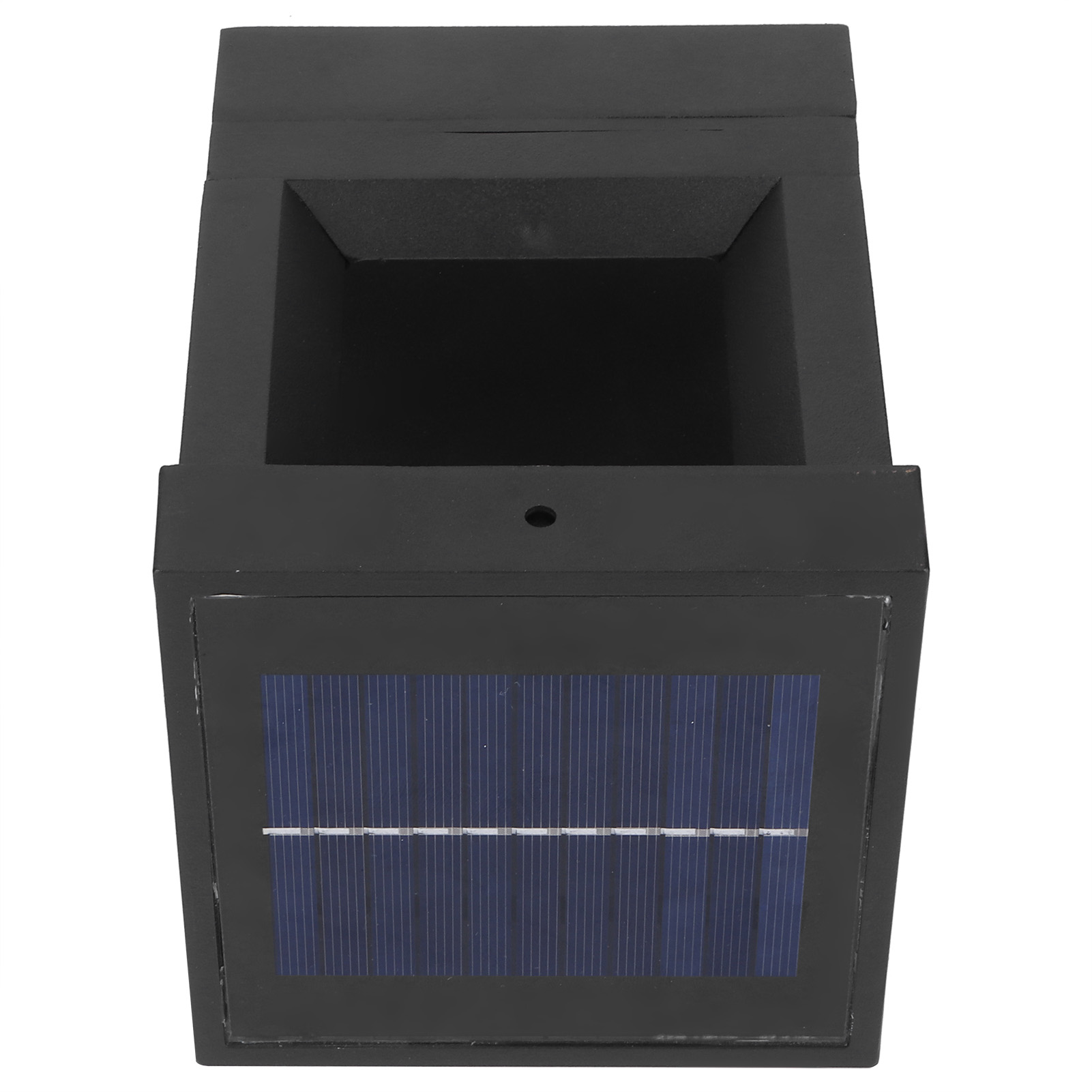 Wasserdichte Solar-säulenleuchte Aus Aluminiumguss, Geeignet Für Garten, Einfahrt Und Außenhofbeleuchtung