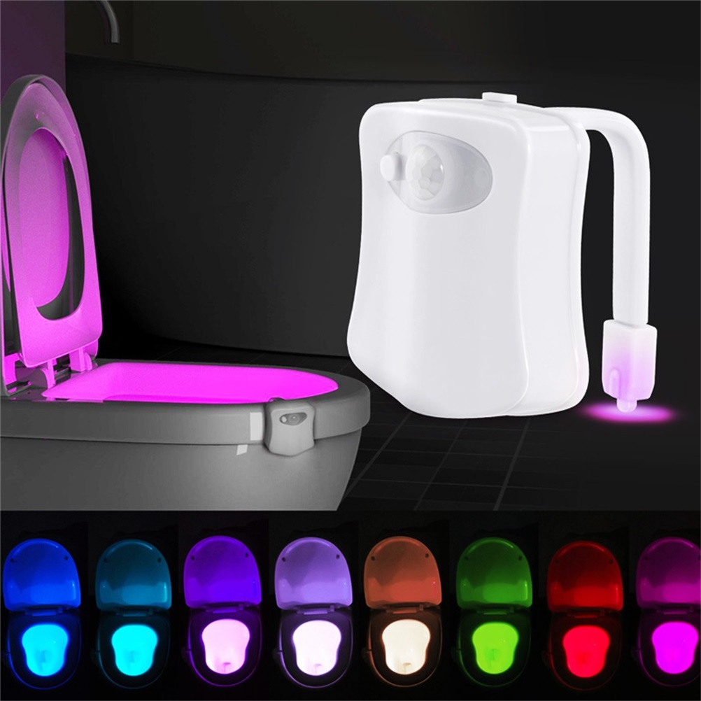 Automatische Led-toilettenleuchte Mit 8 Farben Und Bewegungssensor, Badezimmerleuchte Für Wc