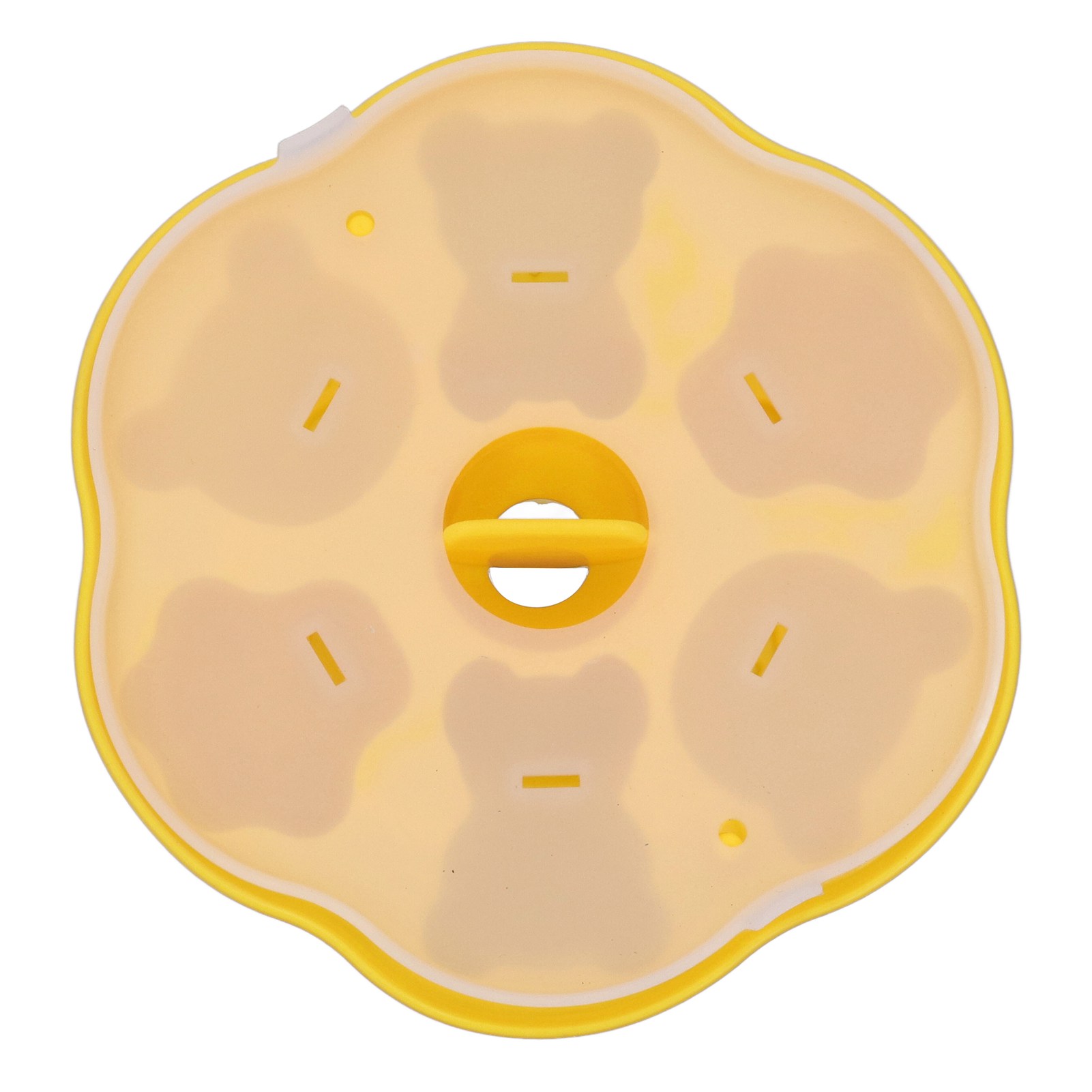 2er-set Silikon-geleeformen, Bärenpfoten- Und Katzenmotiv, Eiswürfel- Und Puddingform Mit Deckel, Gelb