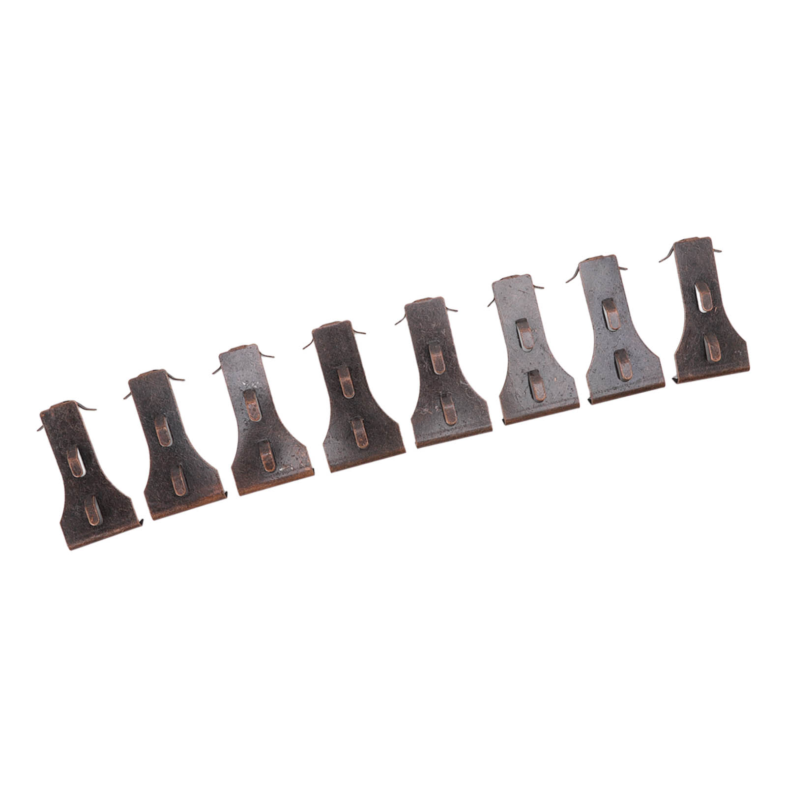 Set Mit 8 Stahl-ziegelklammern, Klammern Für Standardziegel (höhe 57 Bis 60 Mm), Wandmontage