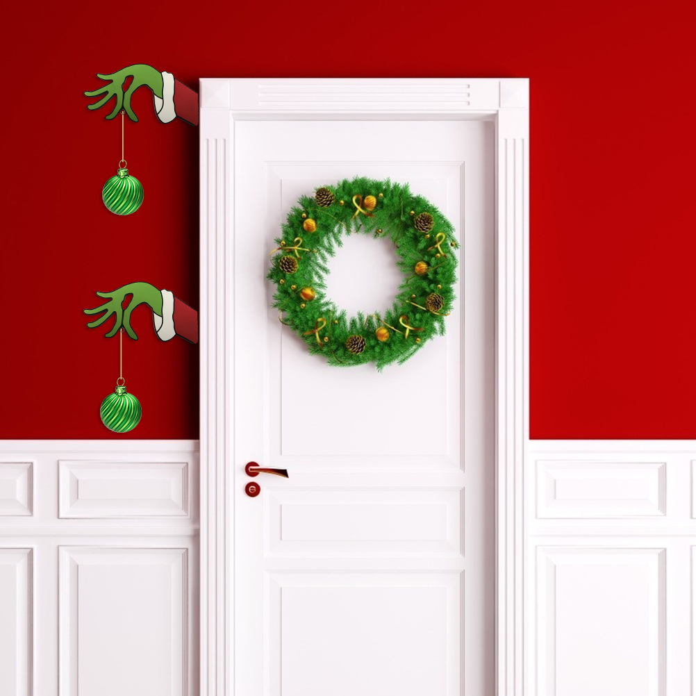 Weihnachtsdekorationsset „scherzhafter Dieb“, Exquisite Und Lustige Ornamente Für Fenster, Kamin Und Wand.