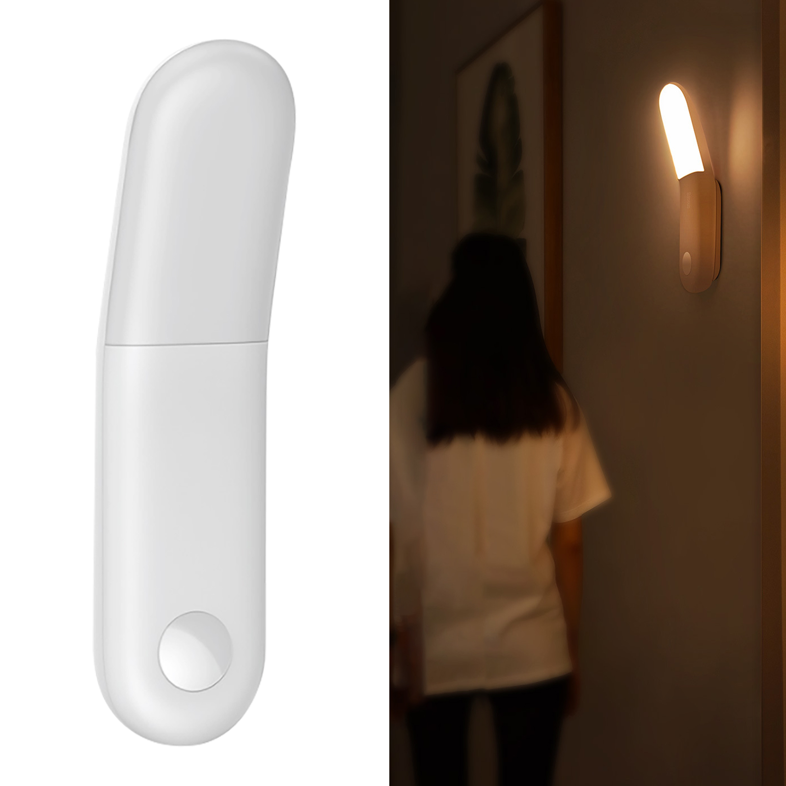 Bewegungsmelder-flurleuchte, Magnetische Wandleuchte Für Flur, Studentenzimmer, Nachttisch, Wohnbereich, 4000k Natürliches Licht